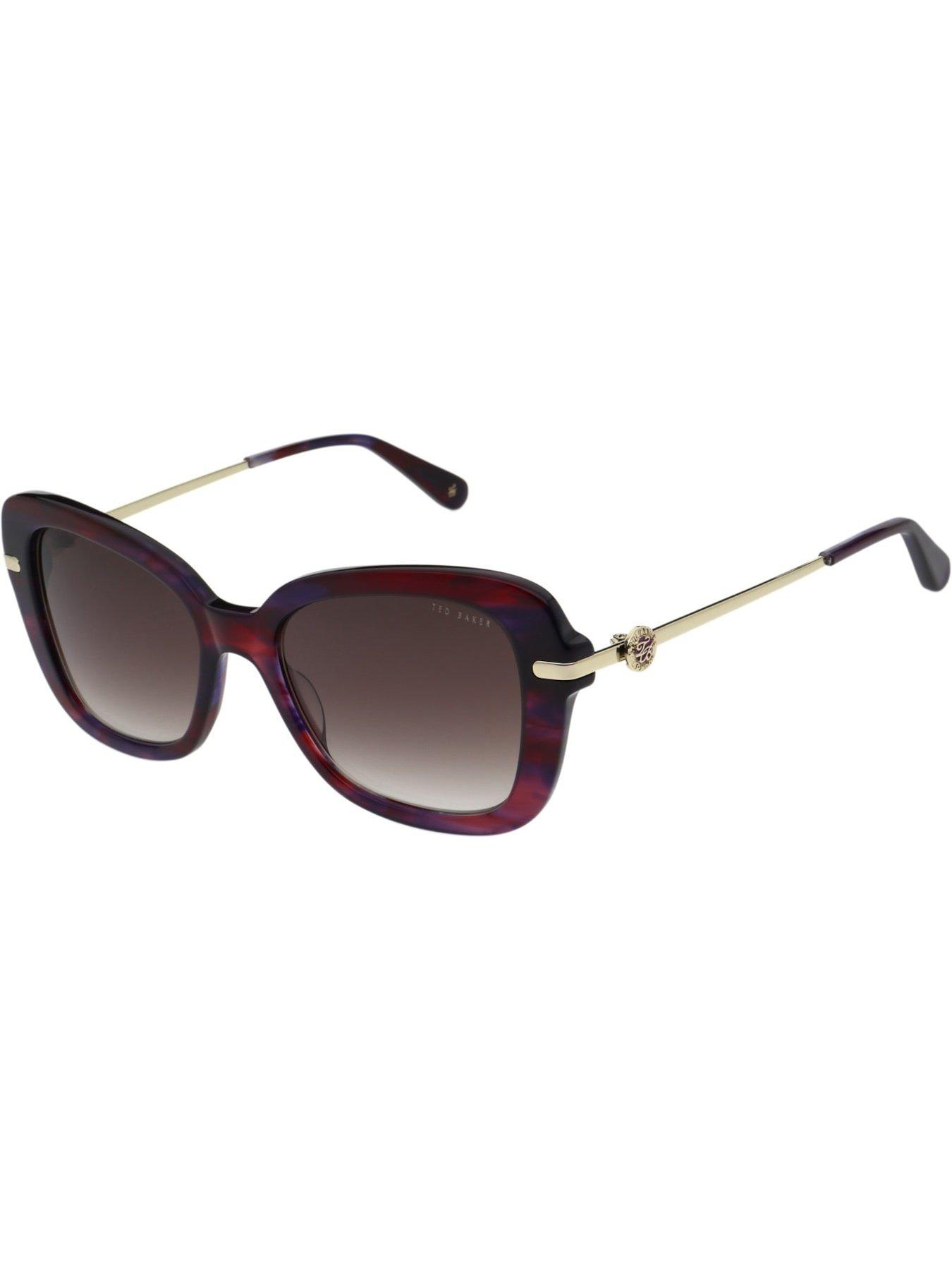 Image 2 of 3 of Ted Baker Gabriella Sunglasses - Red