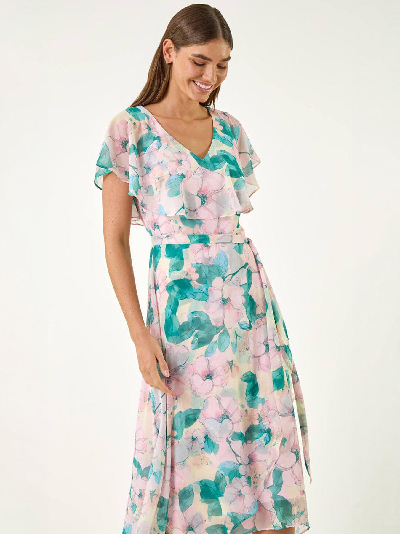 Roman Floral Chiffon Dress | Very