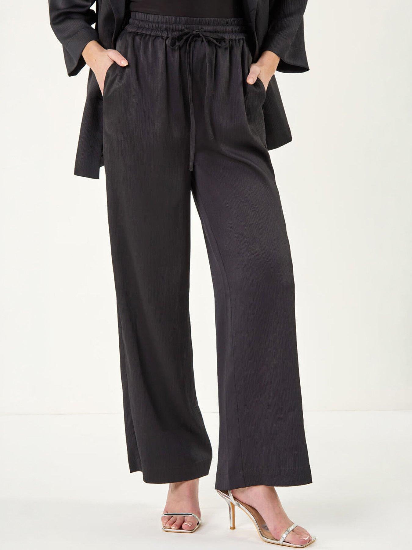Image 3 of 5 of Roman Textured Wide Leg Trouser