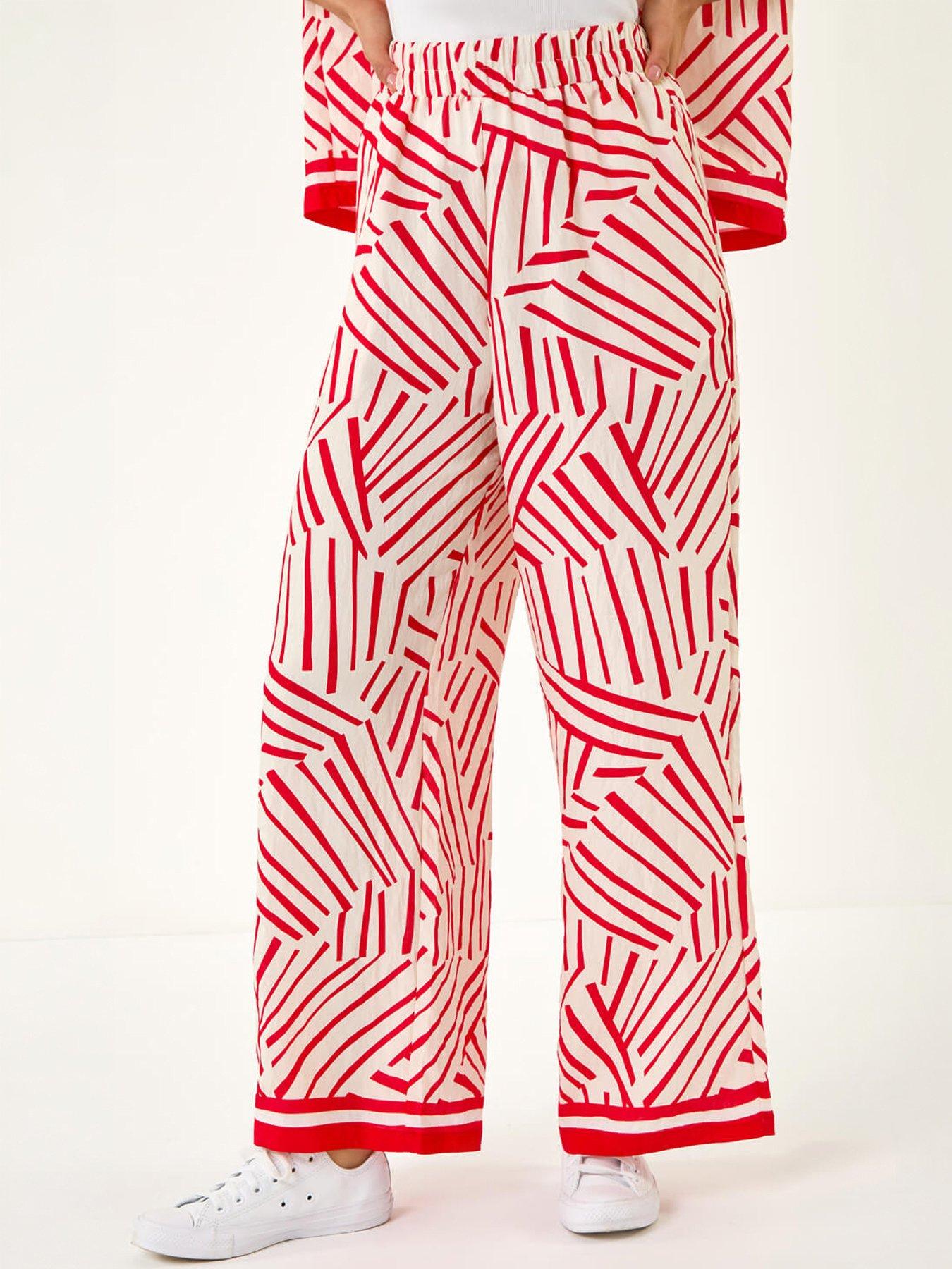 Image 1 of 5 of Roman Dusk Geometric Wide Leg Trouser