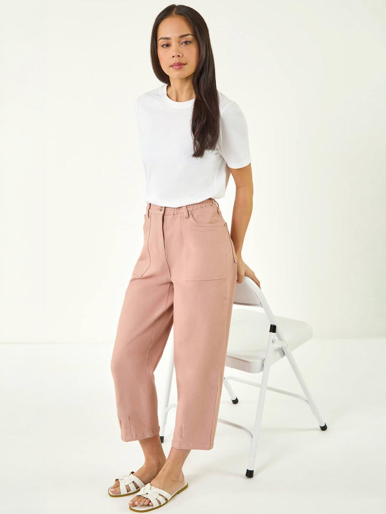 Image 1 of 5 of Roman Petite Pocket Front Cropped Jeans