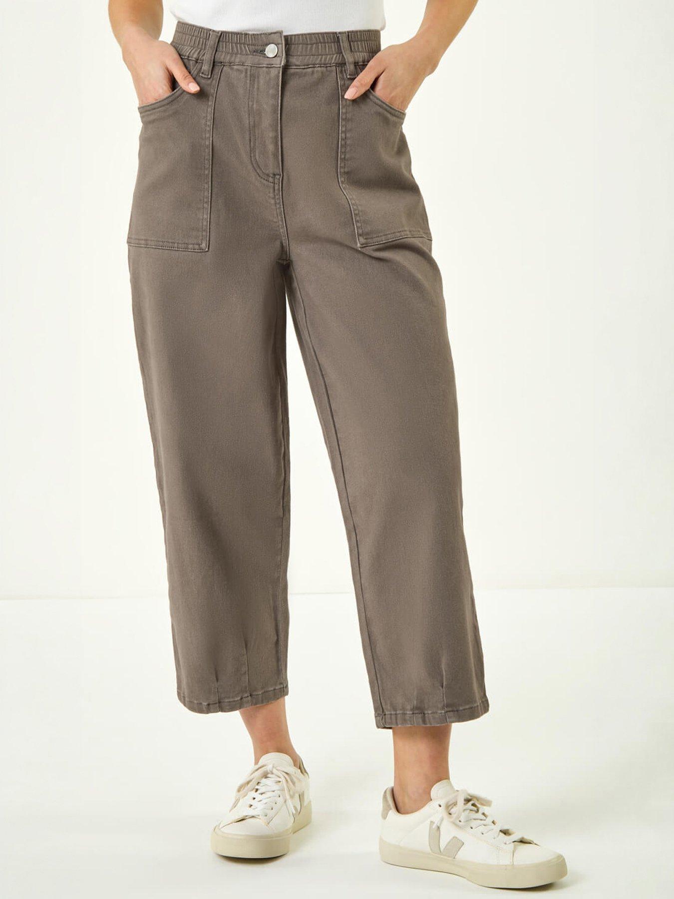 Roman Petite Pocket Front Cropped Jeans