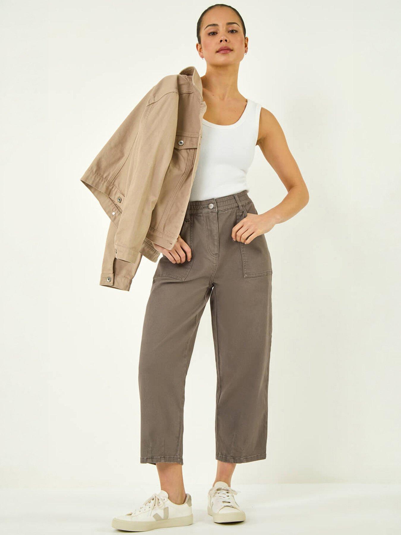 Image 3 of 5 of Roman Petite Pocket Front Cropped Jeans