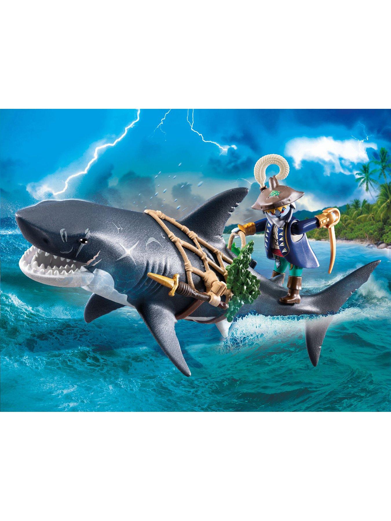 Image 3 of 7 of Playmobil Giant Shark with Pirate 71793
