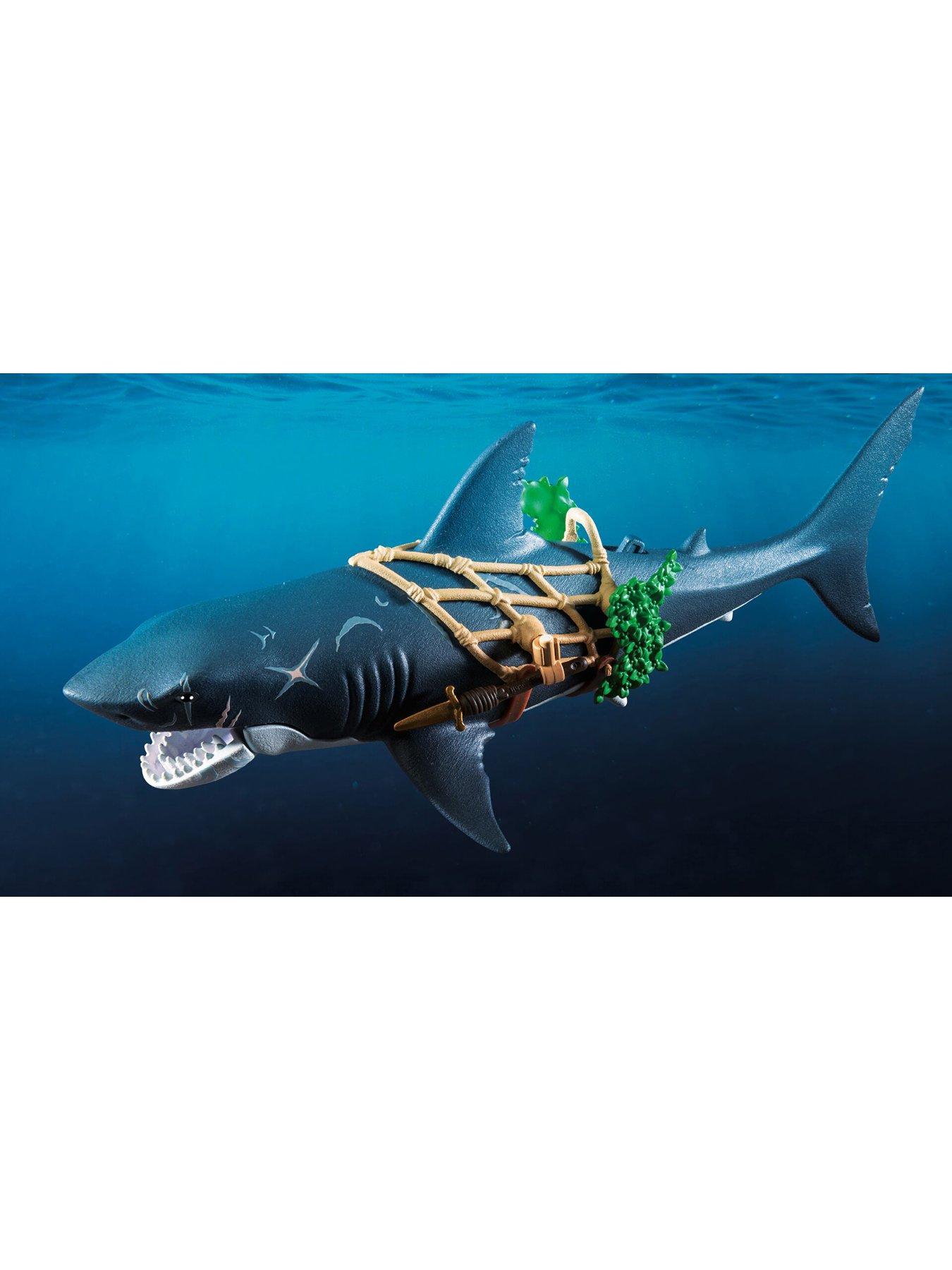 Image 6 of 7 of Playmobil Giant Shark with Pirate 71793