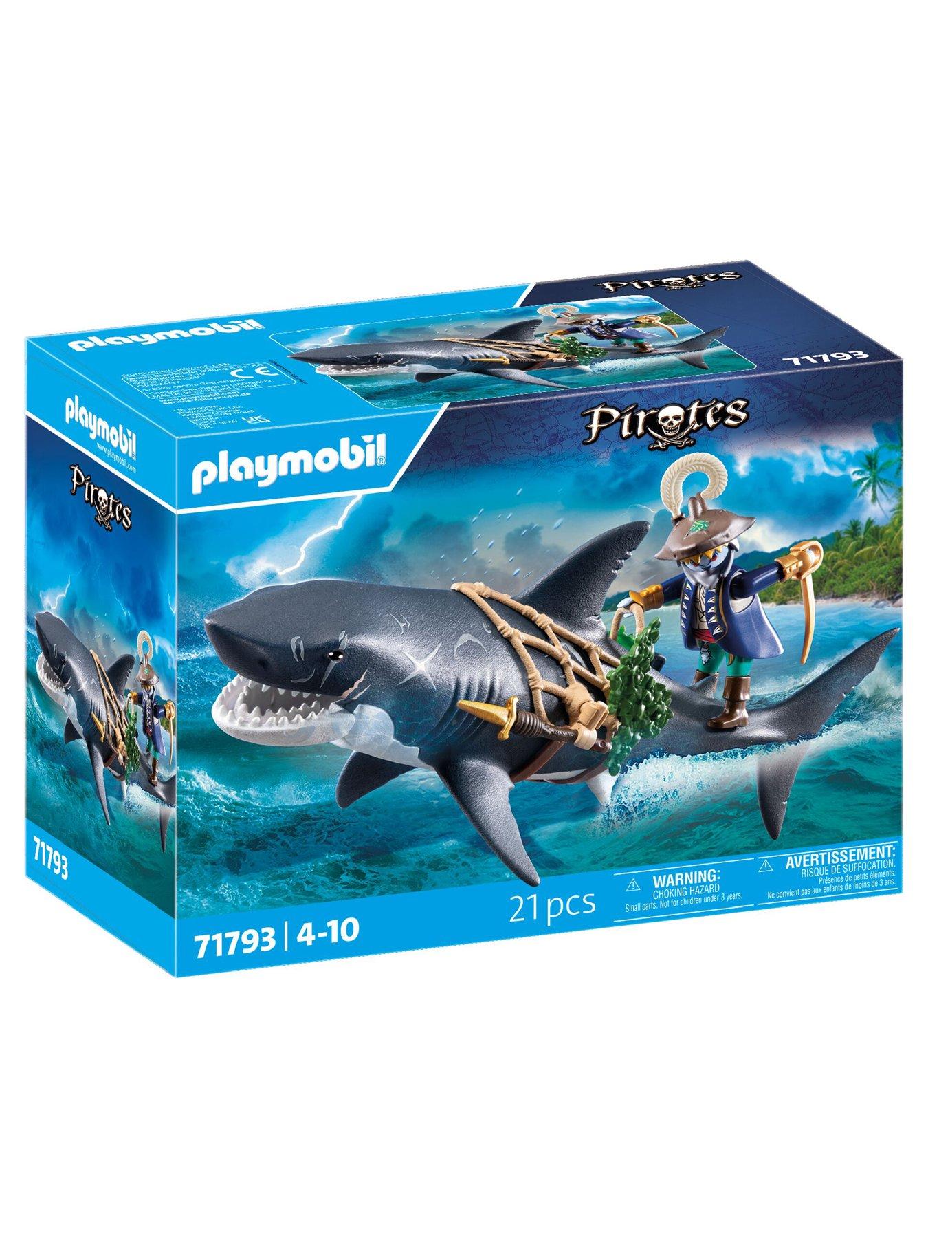 Image 7 of 7 of Playmobil Giant Shark with Pirate 71793