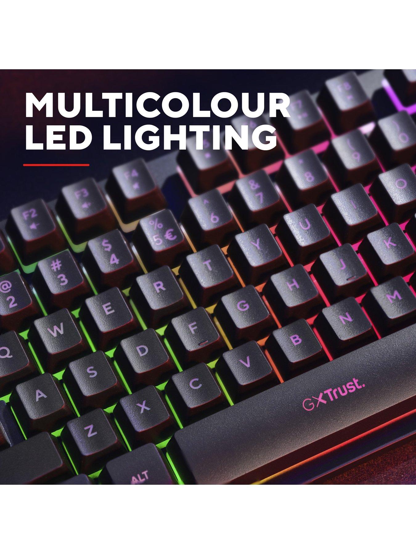 Trust GXT831 Thado TKL Illuminated RGB Wireless Gaming Keyboard for ...