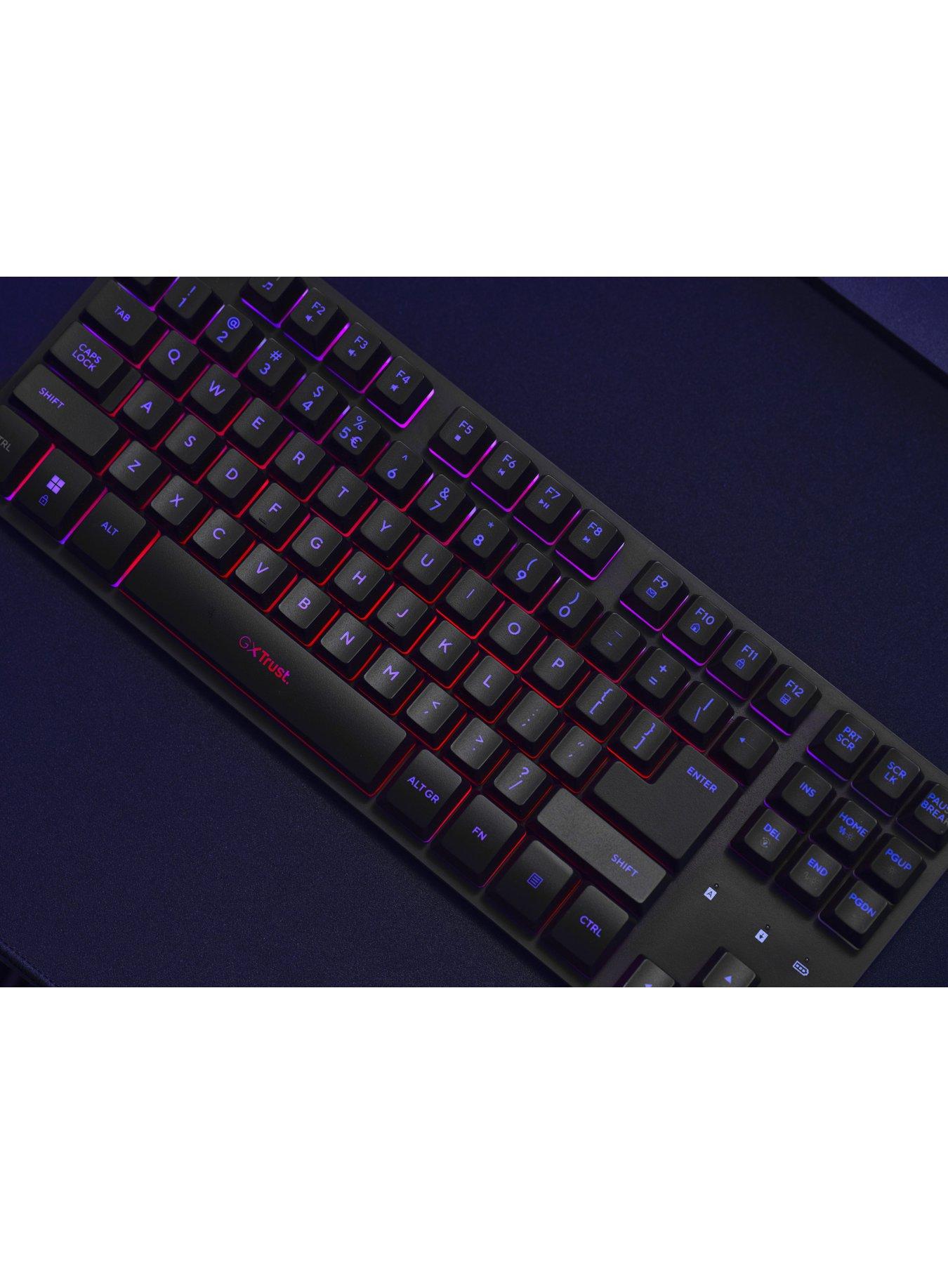 Trust GXT831 Thado TKL Illuminated RGB Wireless Gaming Keyboard for ...
