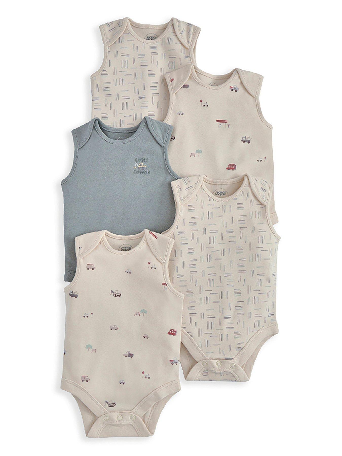 Image 2 of 2 of Mamas & Papas Baby Boys 5 Pack Little Explorer Bodysuits - Multi