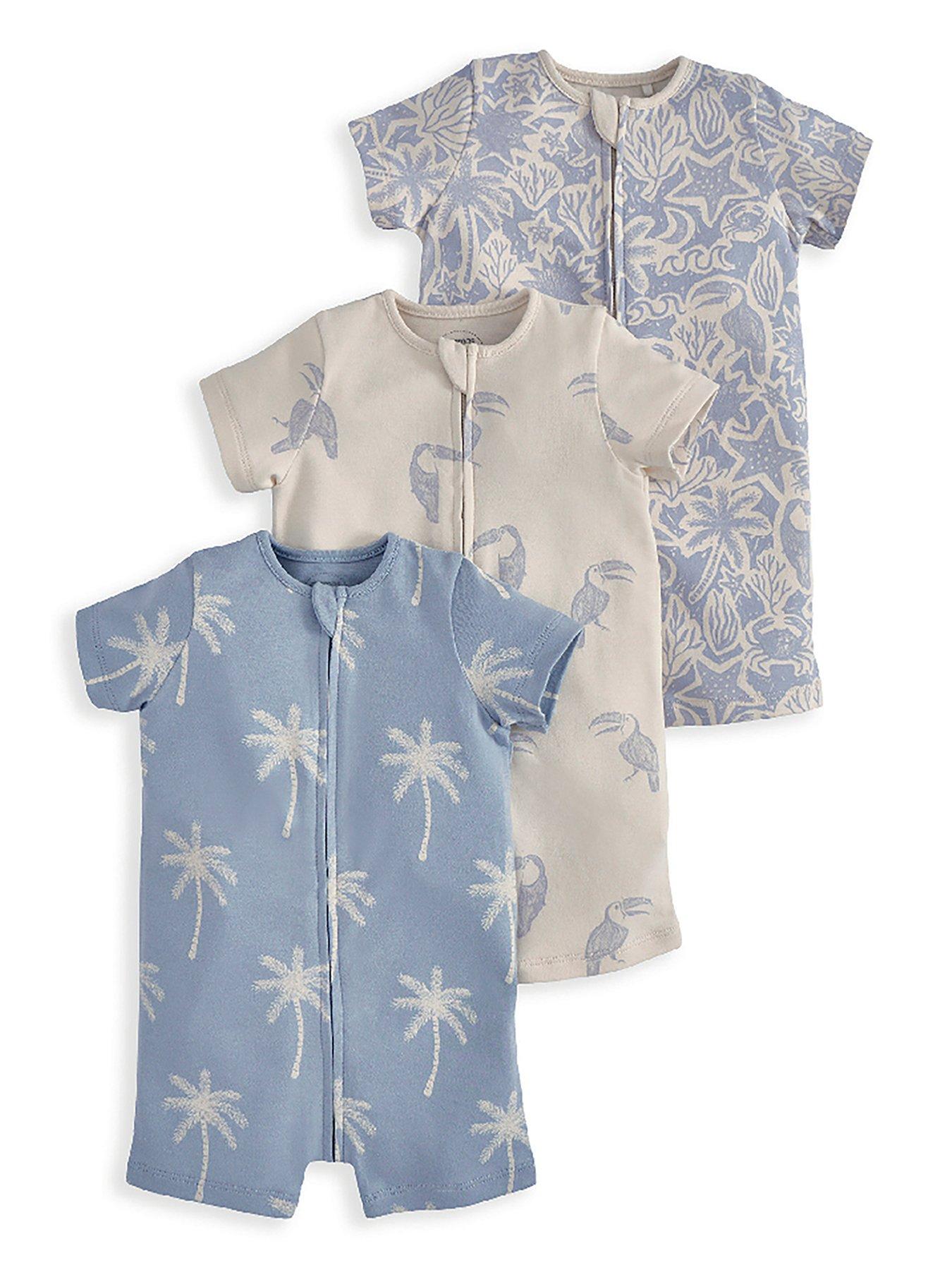 Image 2 of 2 of Mamas & Papas Baby Boys 3 Pack Toucan Rompers - Multi