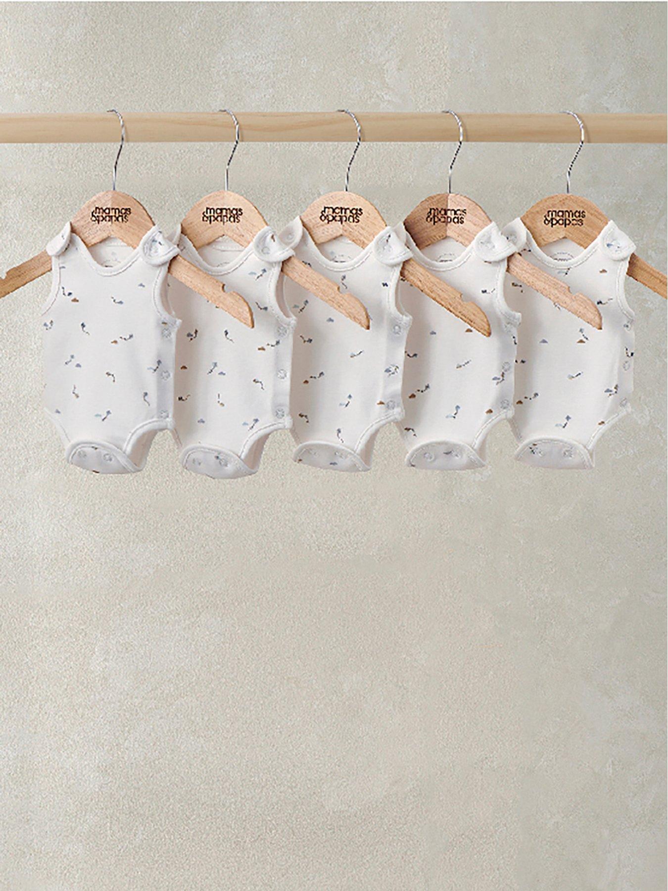 Mamas & Papas Baby Boys 5 Pack Kites Print Premature Bodysuits, Multi, Size Premature Up To 4Lbs