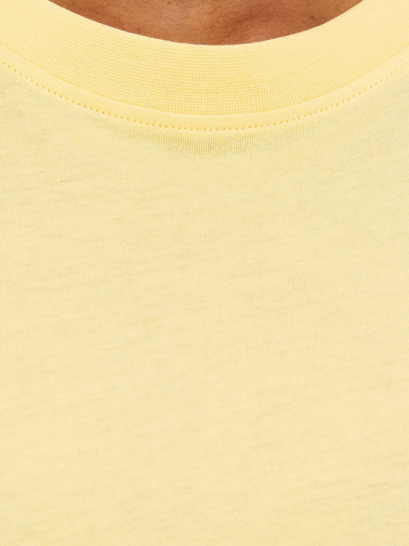 Image 5 of 5 of New Look Cotton Boxy Fit T-Shirt - Light Yellow