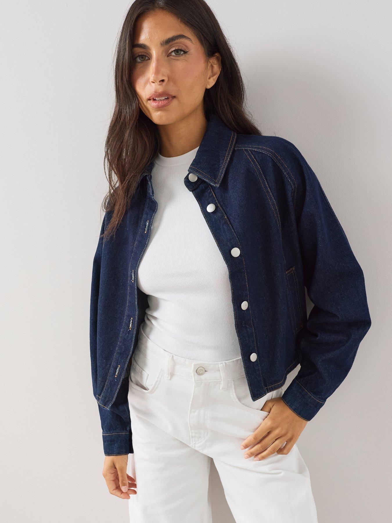 Image 1 of 6 of The Very Collection Dark Denim Jacket