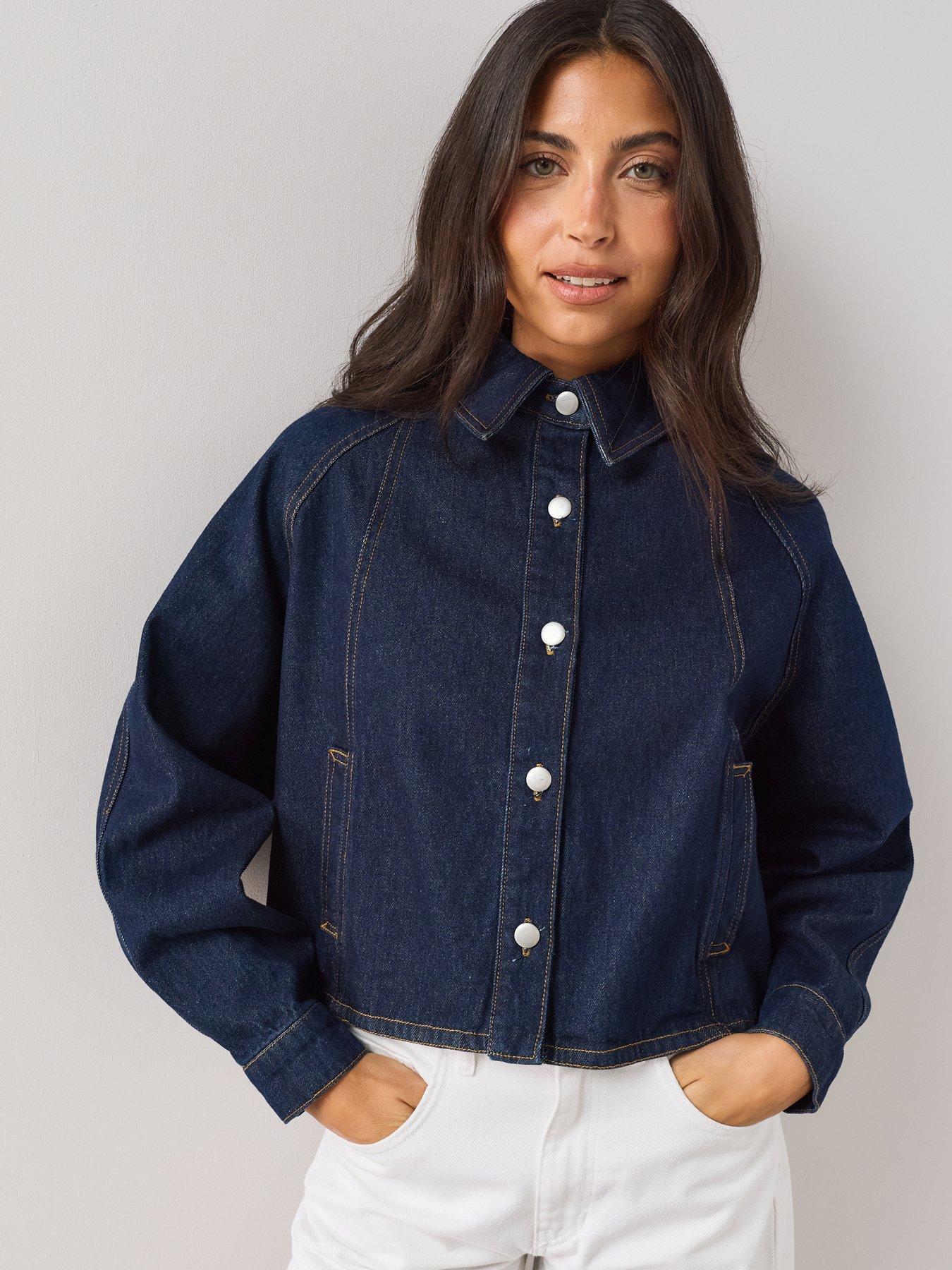 Image 4 of 6 of The Very Collection Dark Denim Jacket