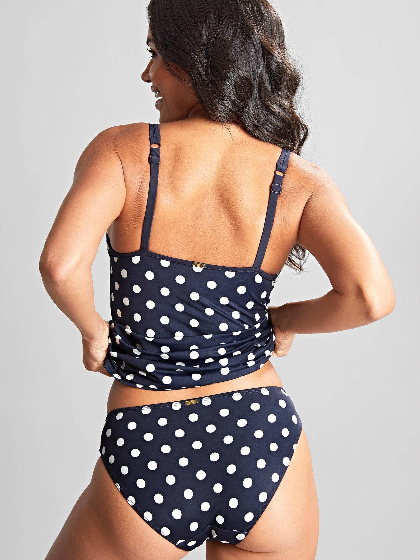 Image 2 of 6 of Panache Panache Anya Spot Navy/ivory Tankini - Navy & Ivory