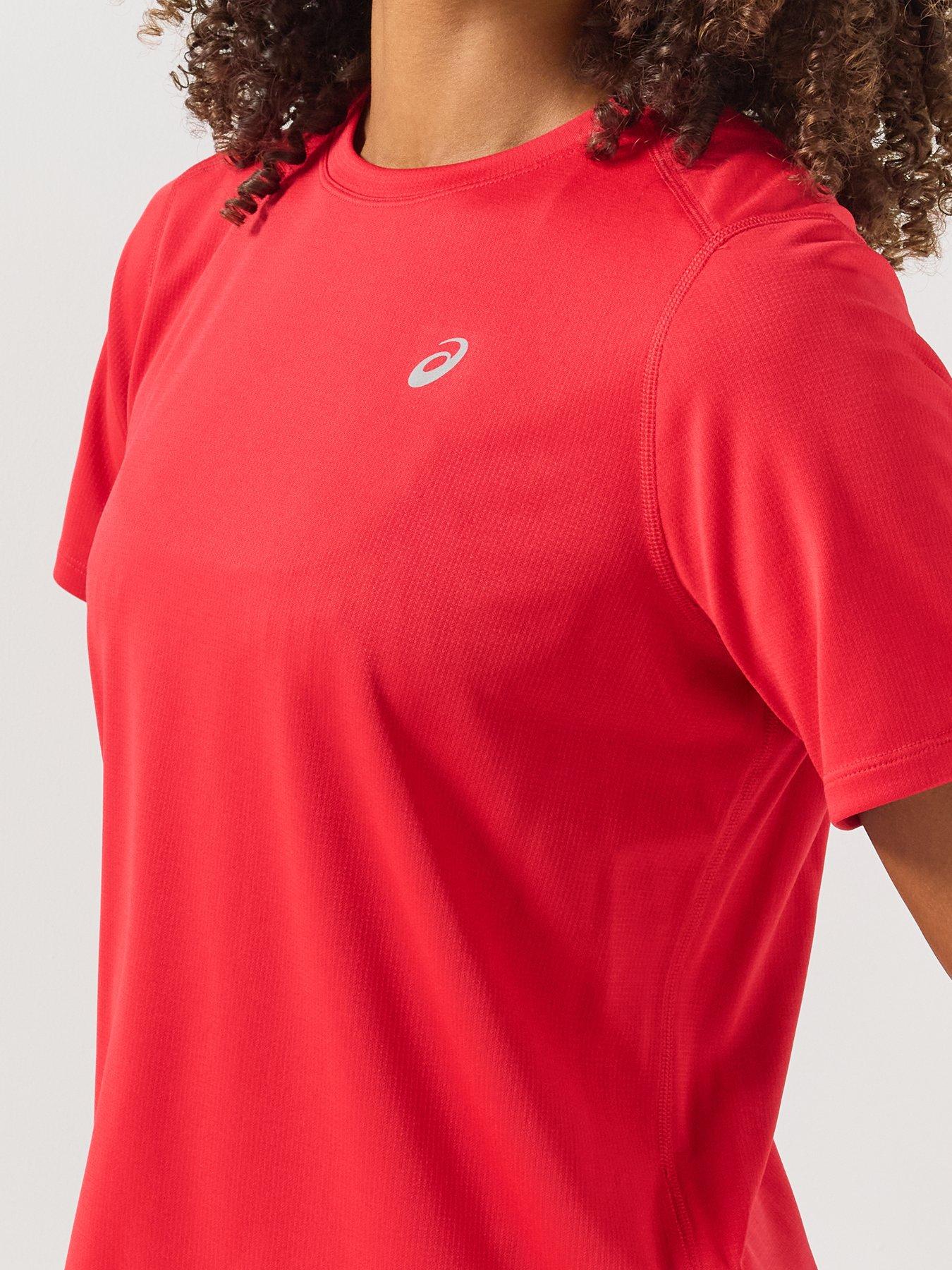 Image 6 of 6 of Asics Womens Running Core Short Sleeve Top - Red
