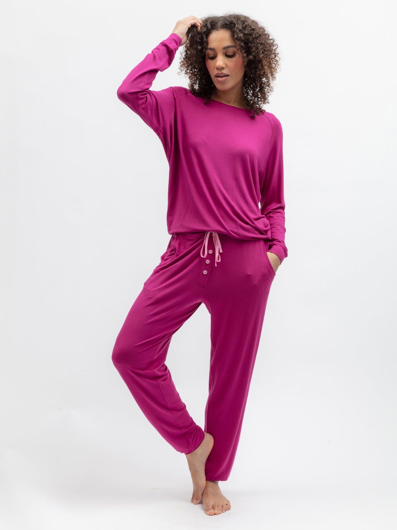 Cyberjammies Cyberjammies Belle Magenta Slouch Jersey L/Slv Pyjama Top  &  Bottoms Set
