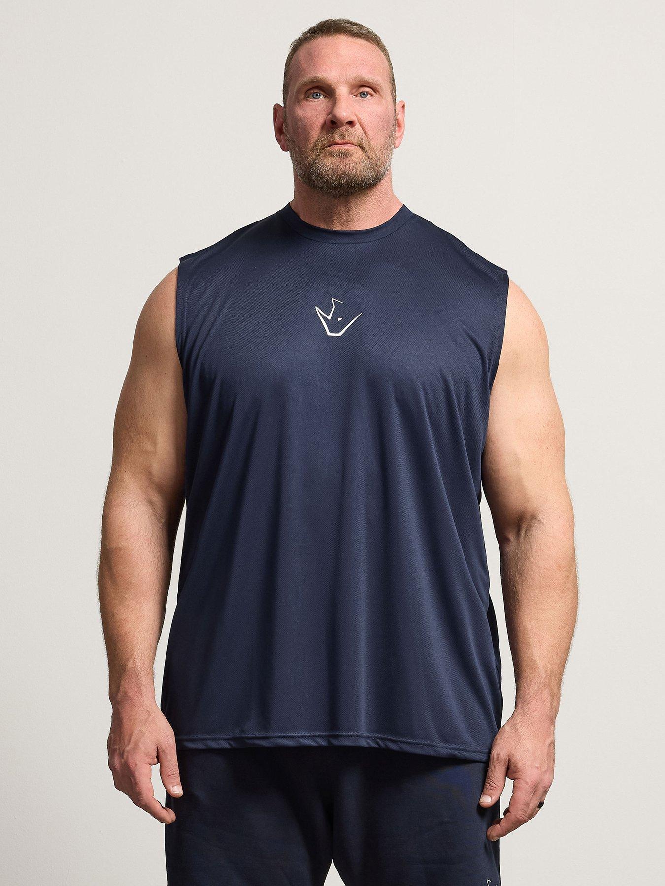 Badrhino Logo Detail Active Vest - Blue