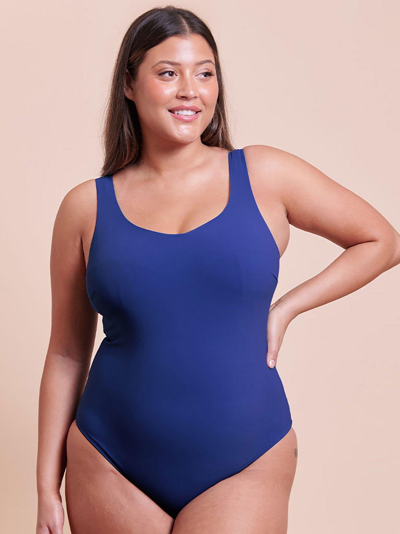 Image 3 of 5 of Curvy Kate Deep Dive Non-wired Swimsuit (second Sizes) - Cobalt Blue