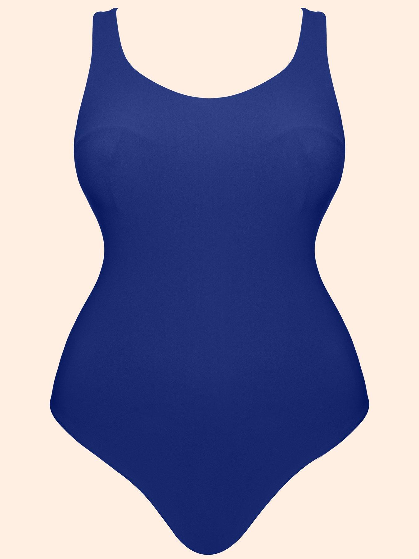 Image 5 of 5 of Curvy Kate Deep Dive Non-wired Swimsuit (second Sizes) - Cobalt Blue