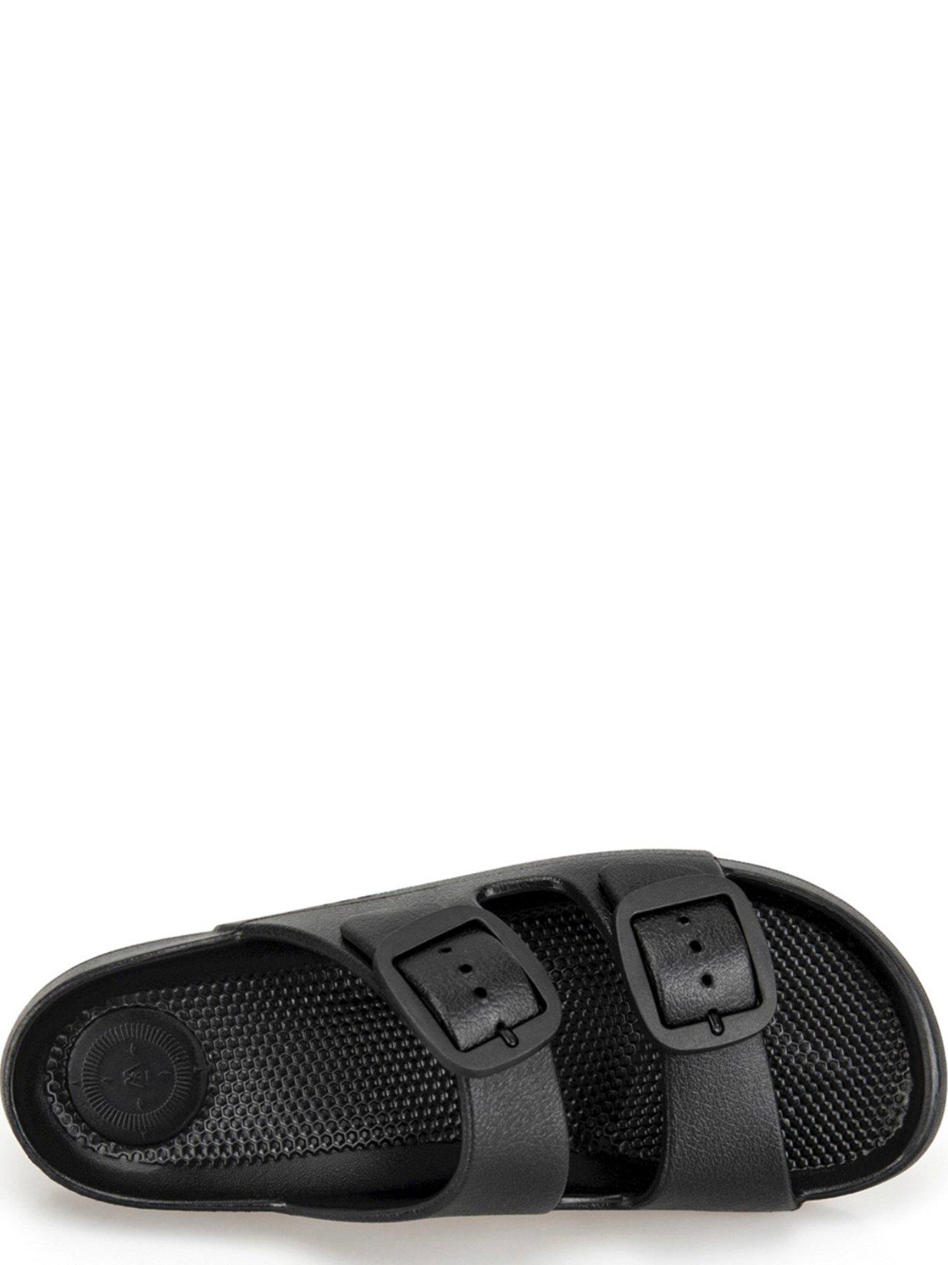 Image 3 of 5 of TOTES Totes Solbounce Ladies Double Buckle Adjustable Slide - Black