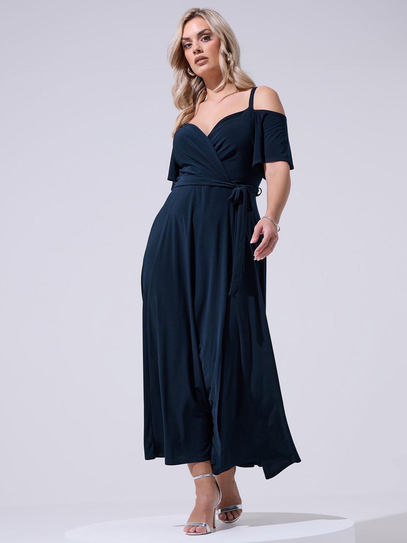 Yours Curve Cold Shoulder Maxi Dress