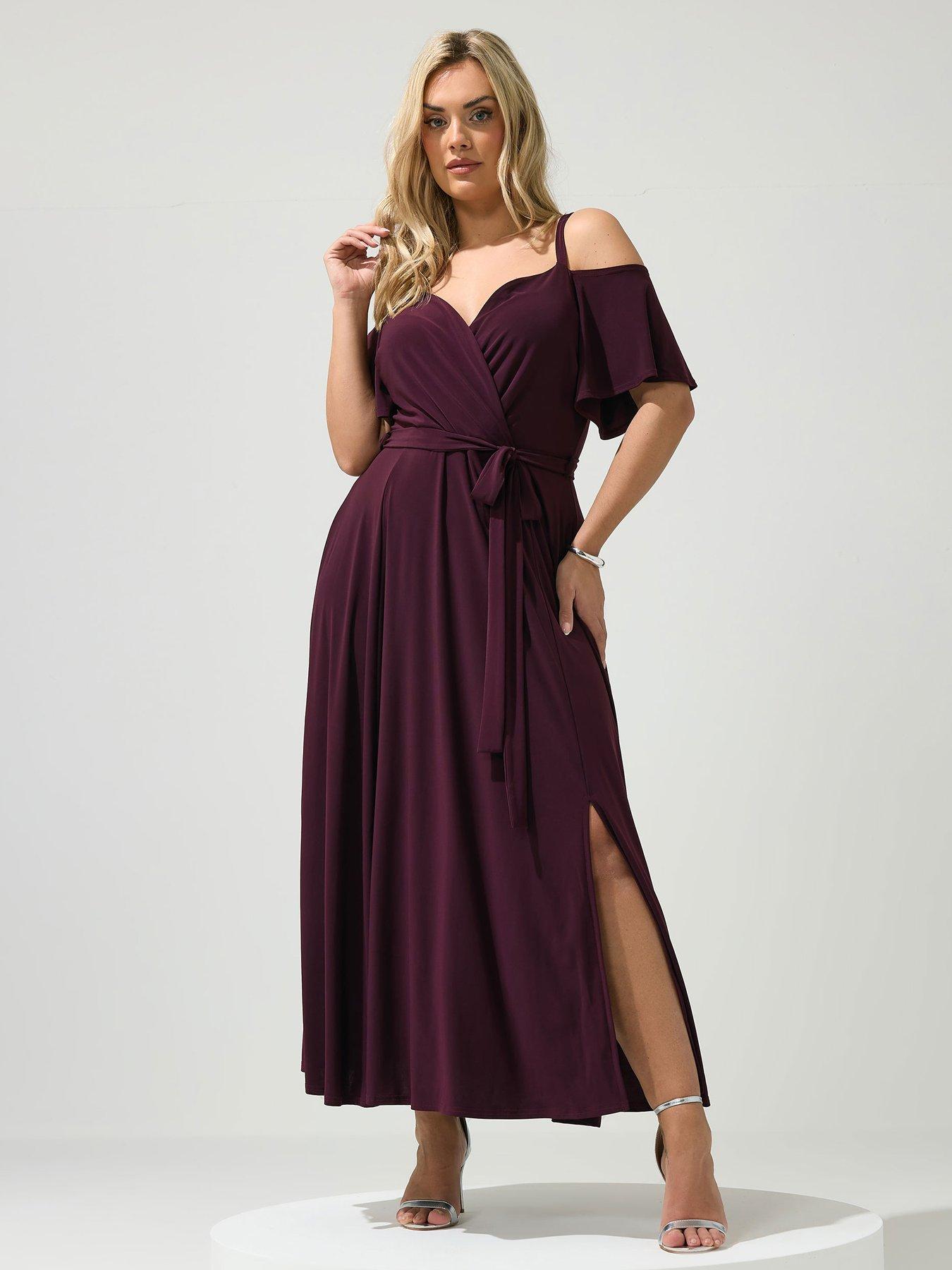 Yours Curve Cold Shoulder Maxi Dress