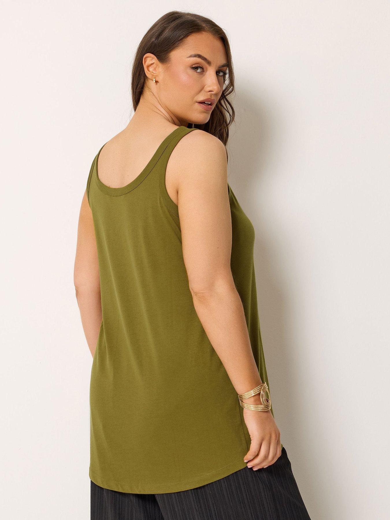 Image 2 of 6 of Yours Curve 2 Pack Core Vest Tops - Multi