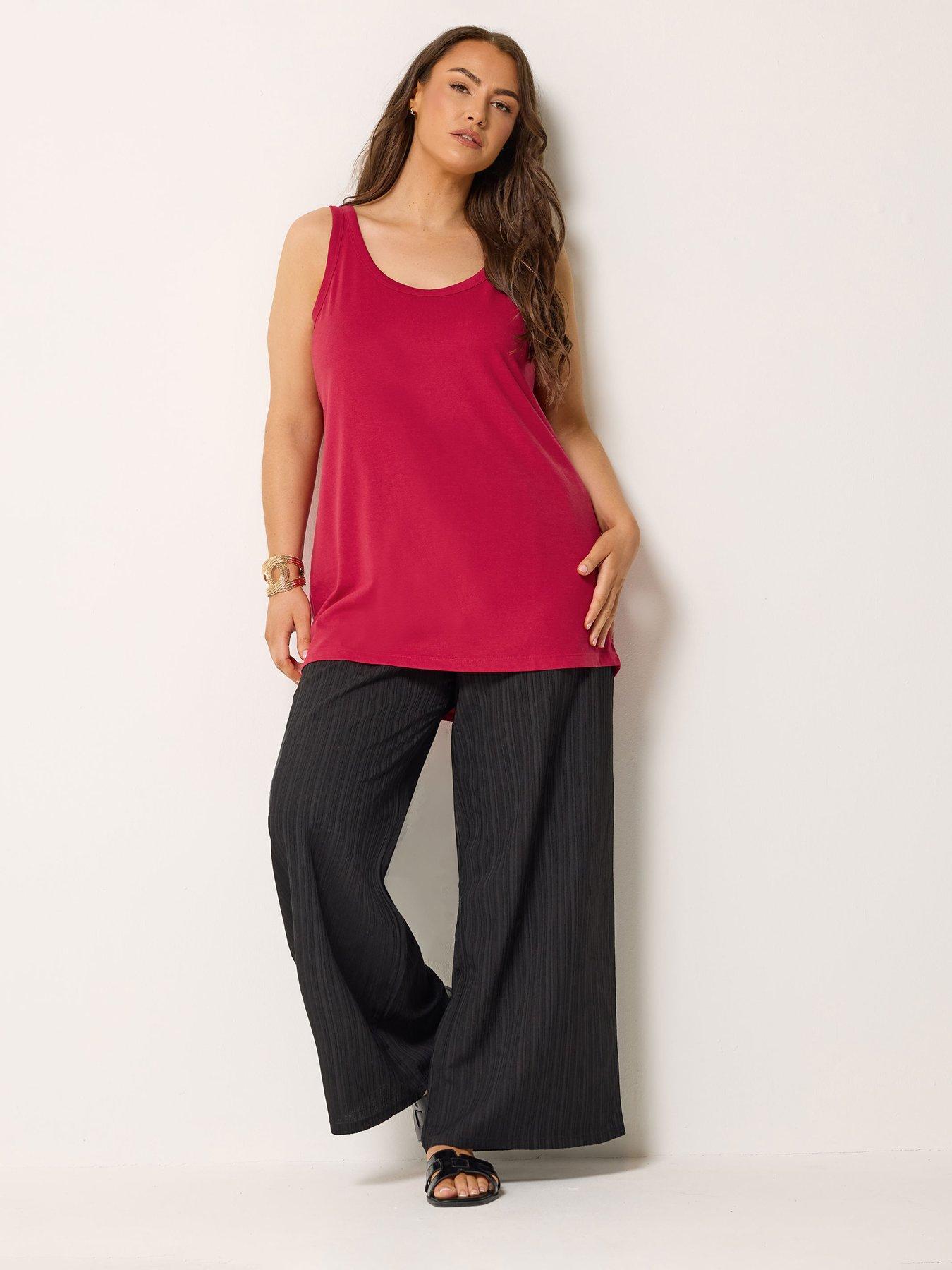 Image 3 of 6 of Yours Curve 2 Pack Core Vest Tops - Multi