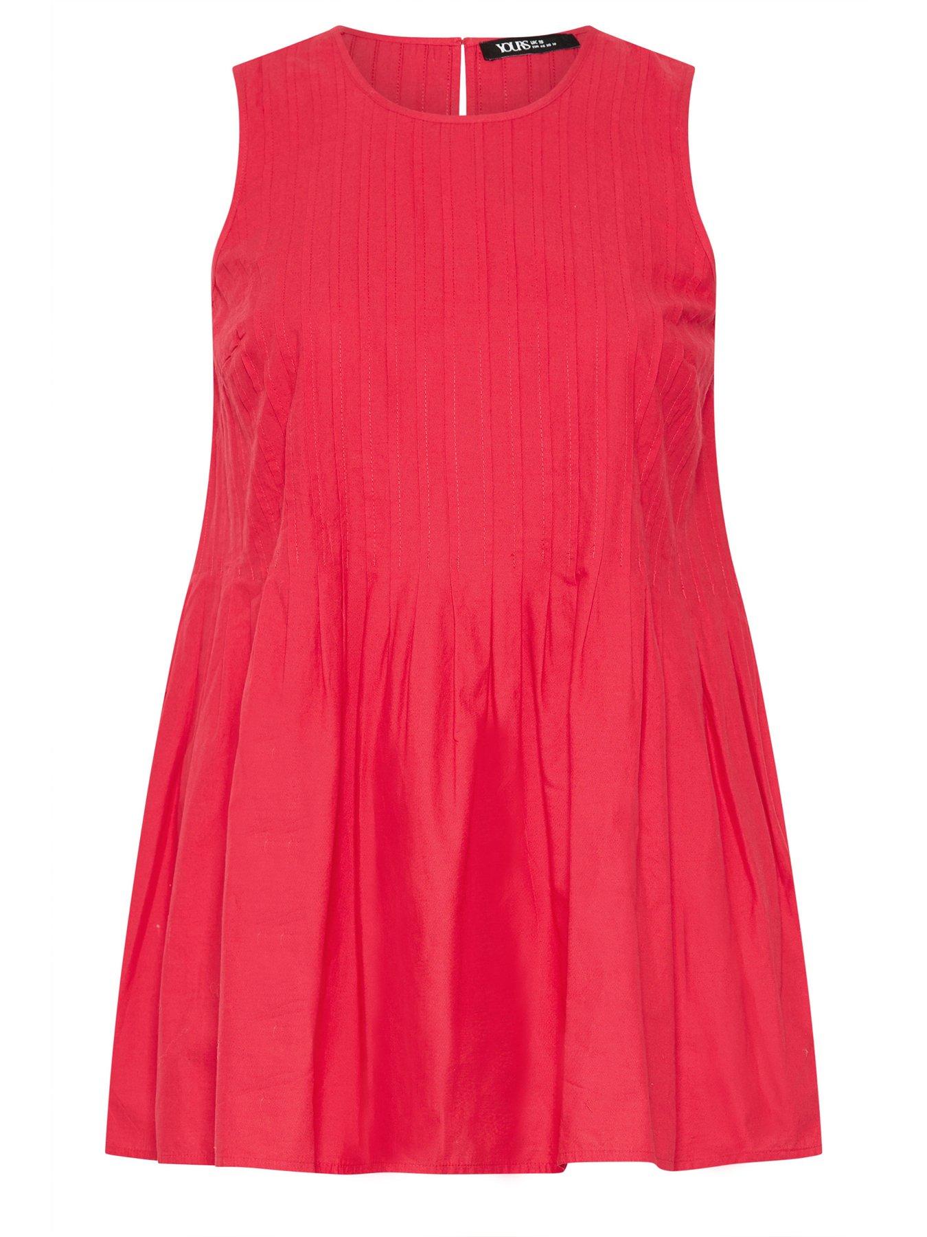 Image 5 of 5 of Yours Curve Pleated Peplum Top