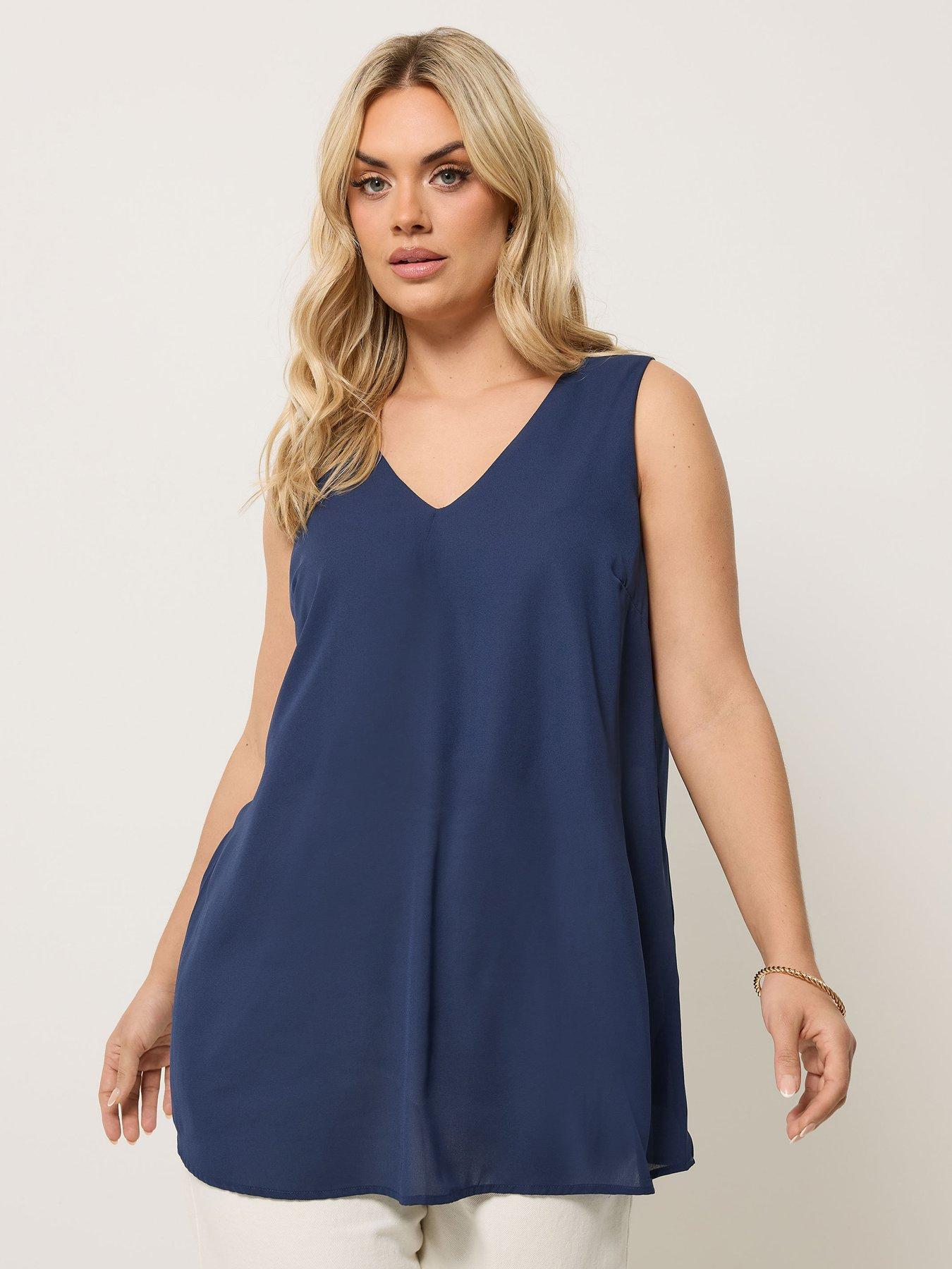 Image 1 of 5 of Yours Curve Swiss Moss Cami Top