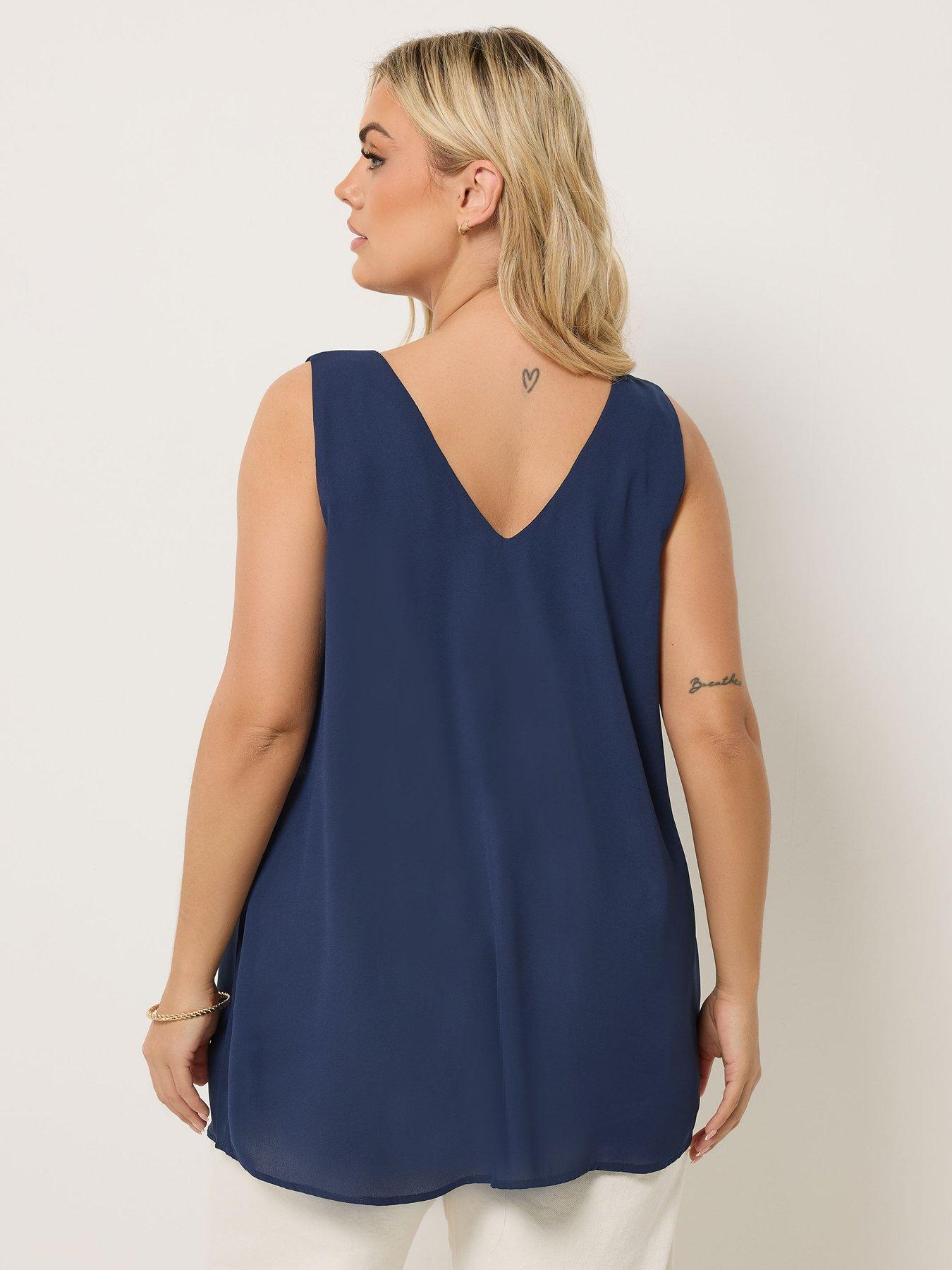 Image 2 of 5 of Yours Curve Swiss Moss Cami Top