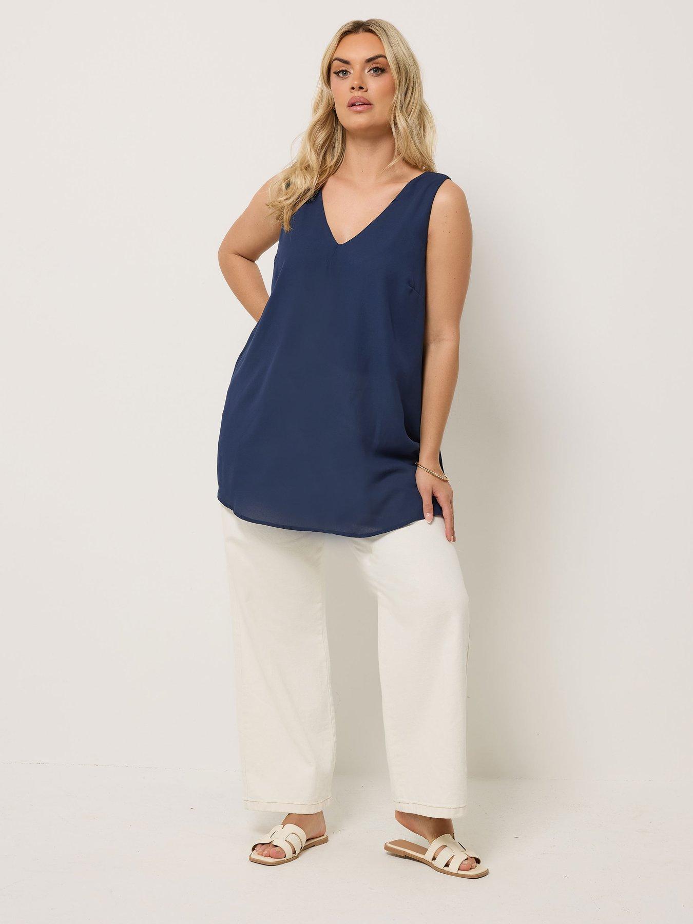 Image 3 of 5 of Yours Curve Swiss Moss Cami Top