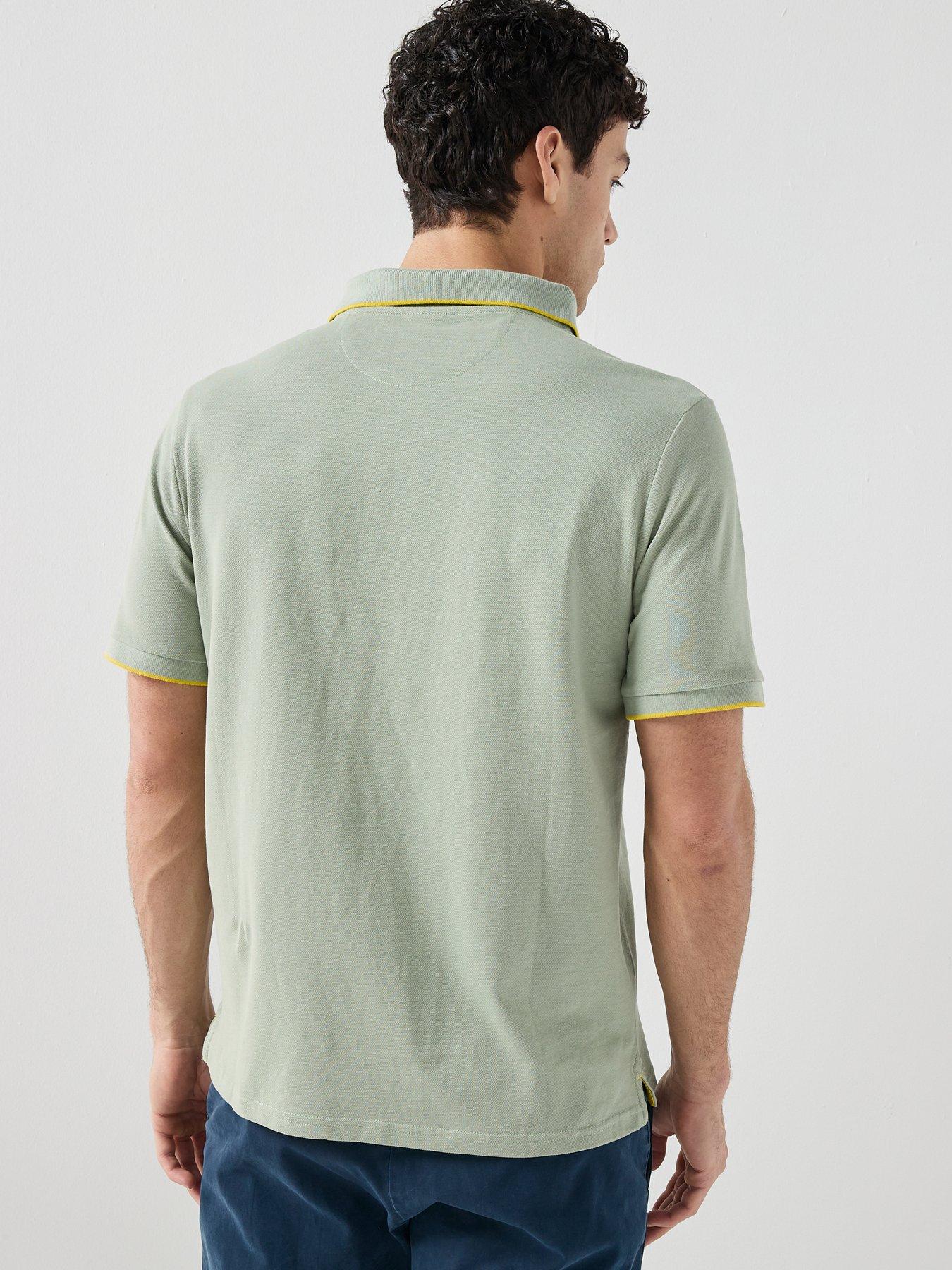 Image 2 of 5 of North Sails Tipped Collar Short Sleeve Polo Shirt - Green