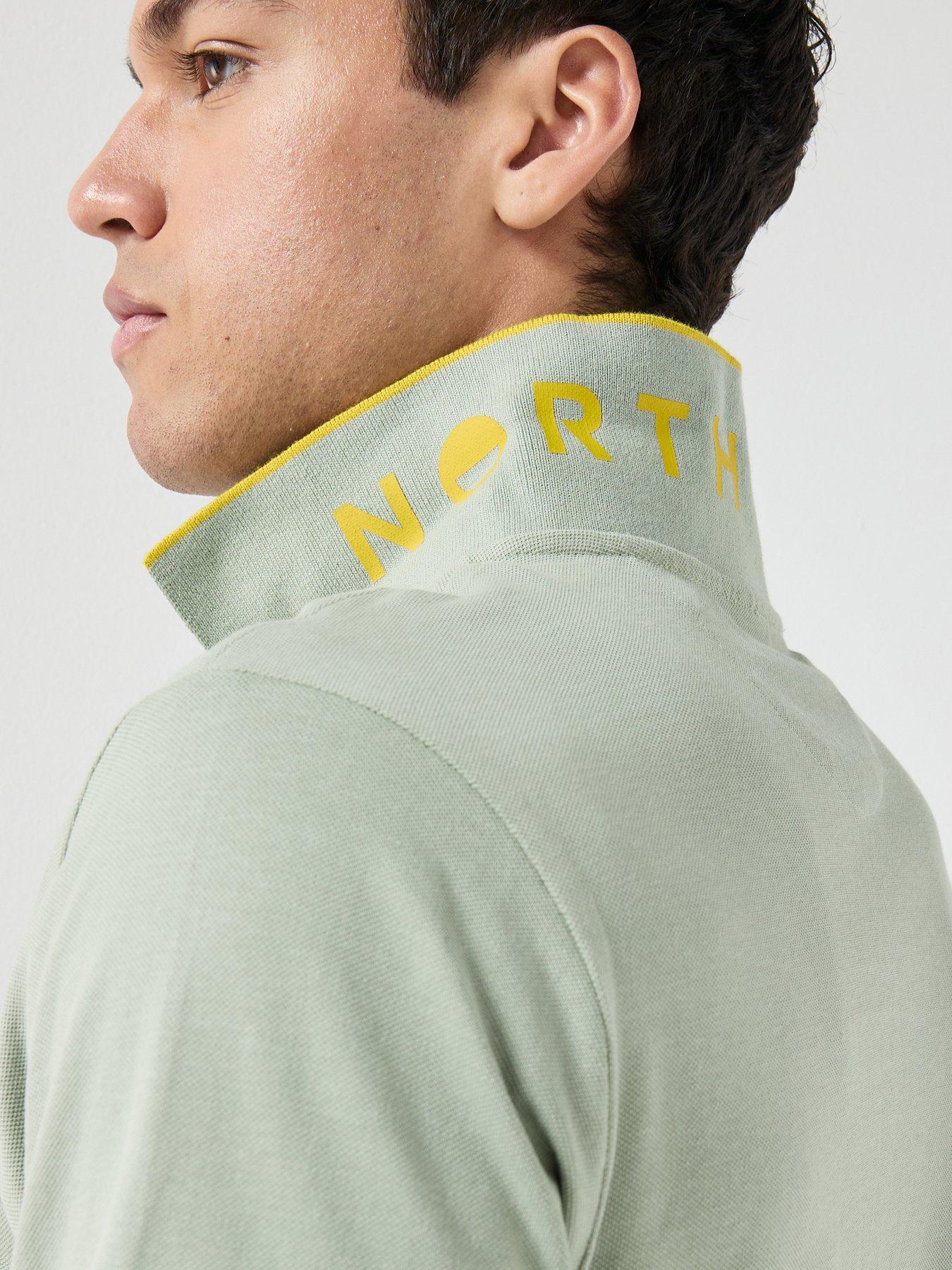 Image 5 of 5 of North Sails Tipped Collar Short Sleeve Polo Shirt - Green