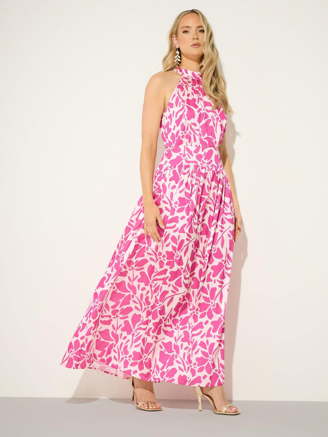 Long Tall Sally Tall Swirl Halterneck Maxi Dress