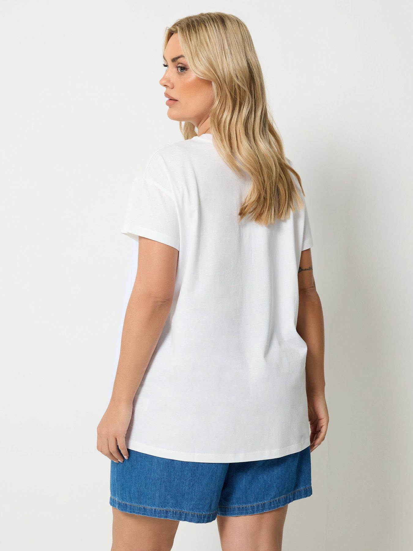 Image 2 of 6 of Yours Curve Placement Core T-shirt