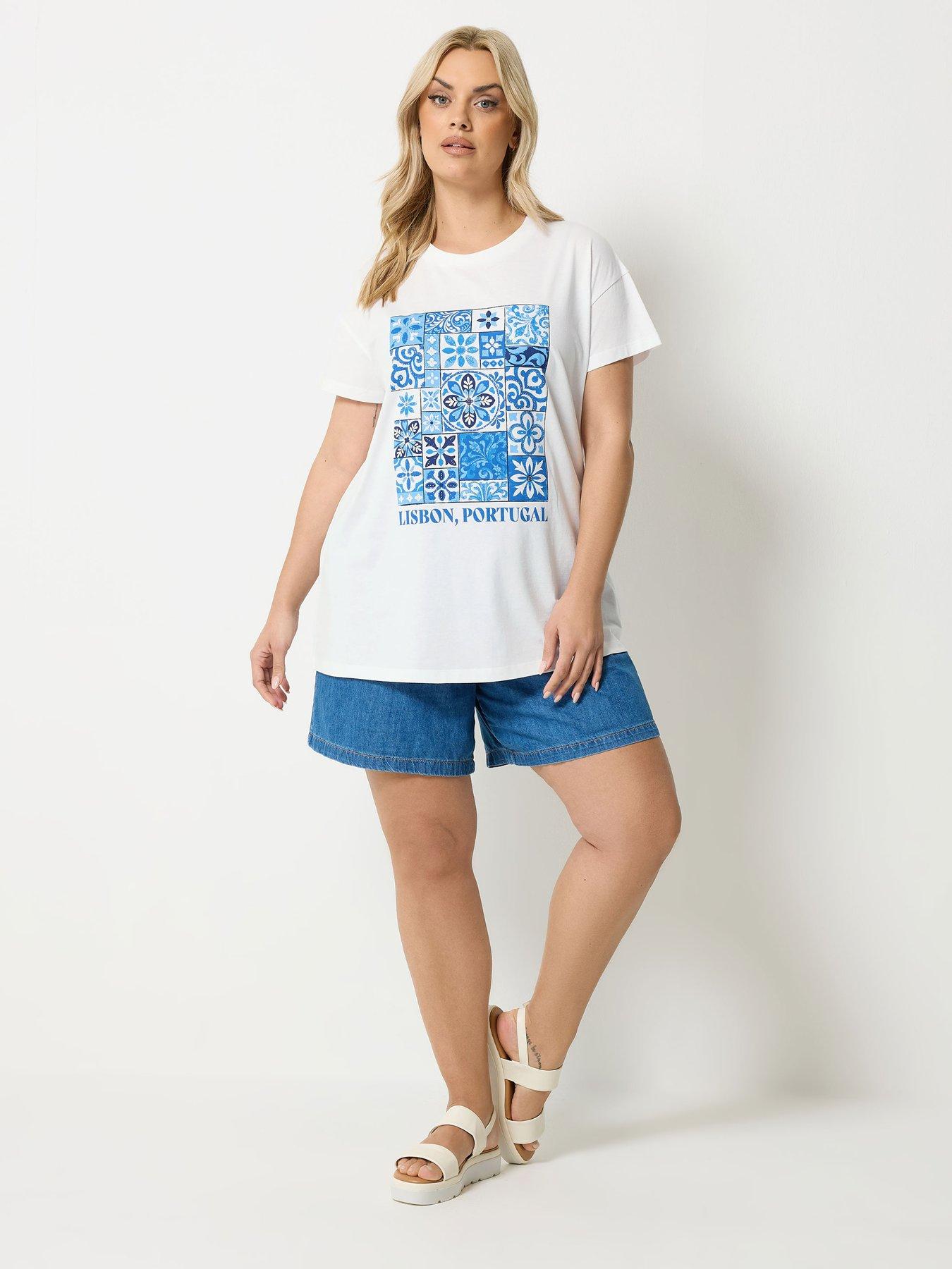 Image 3 of 6 of Yours Curve Placement Core T-shirt