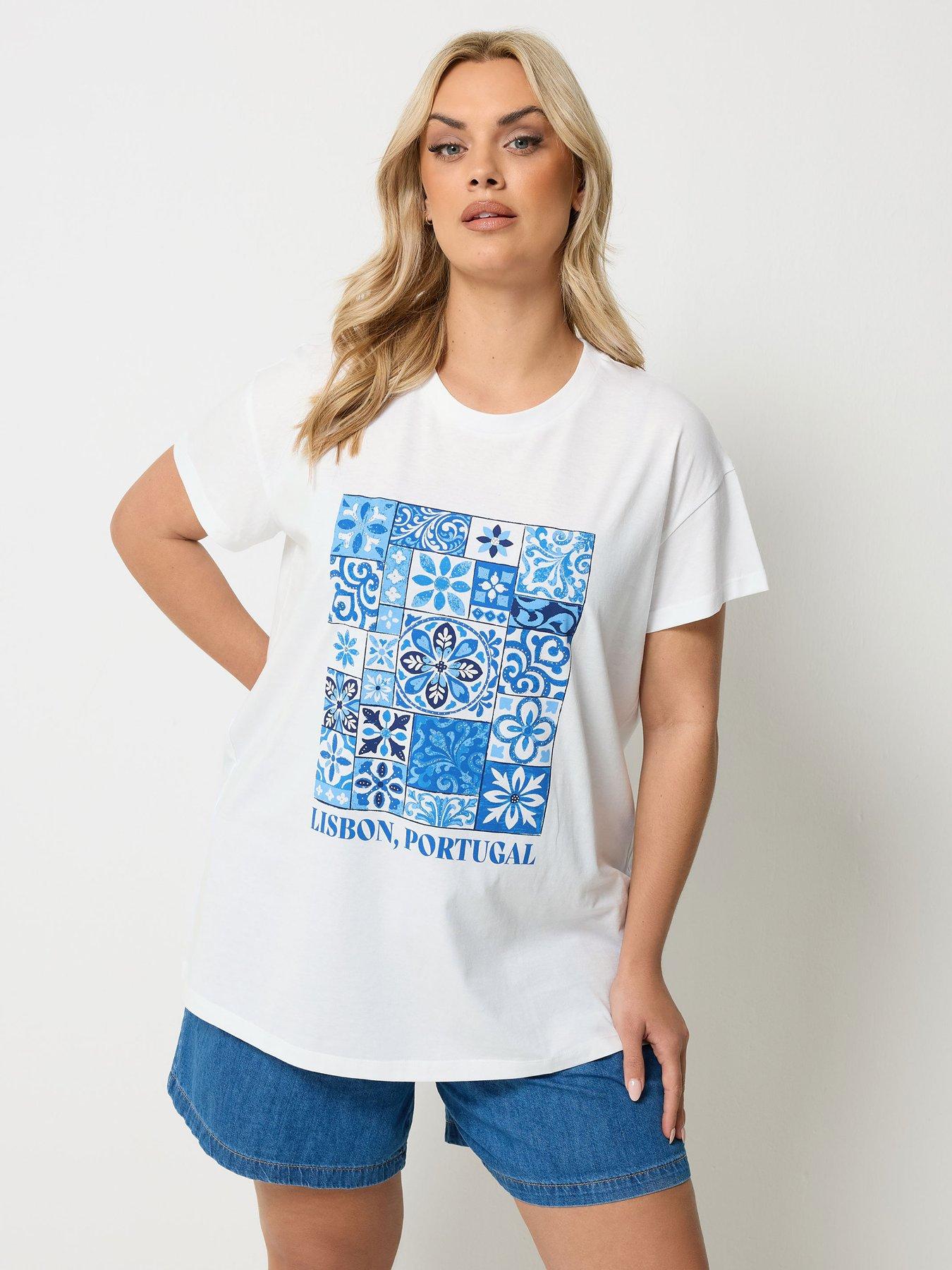 Image 4 of 6 of Yours Curve Placement Core T-shirt
