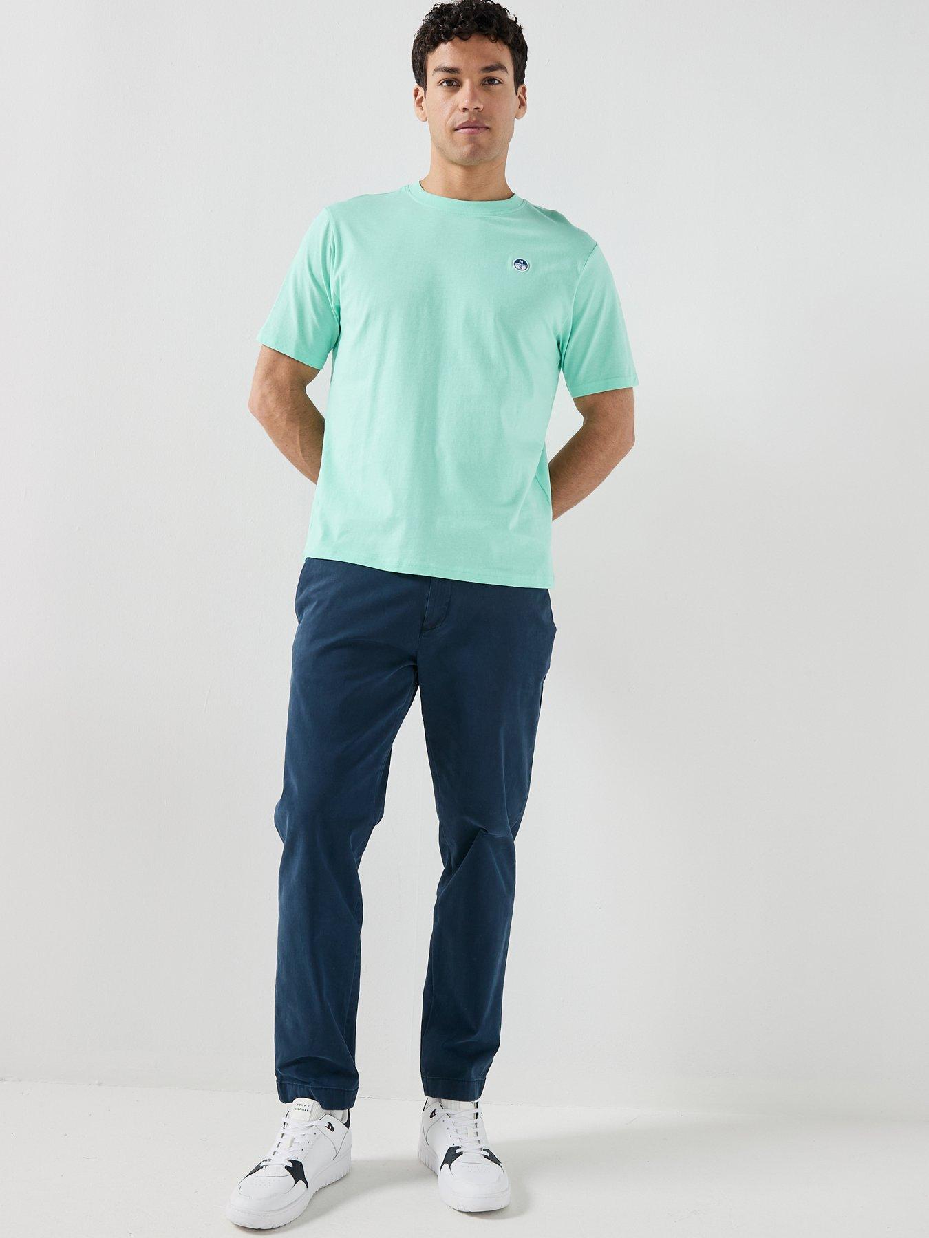 Image 3 of 4 of North Sails Regular Fit Left Chest Logo T-Shirt - Aqua