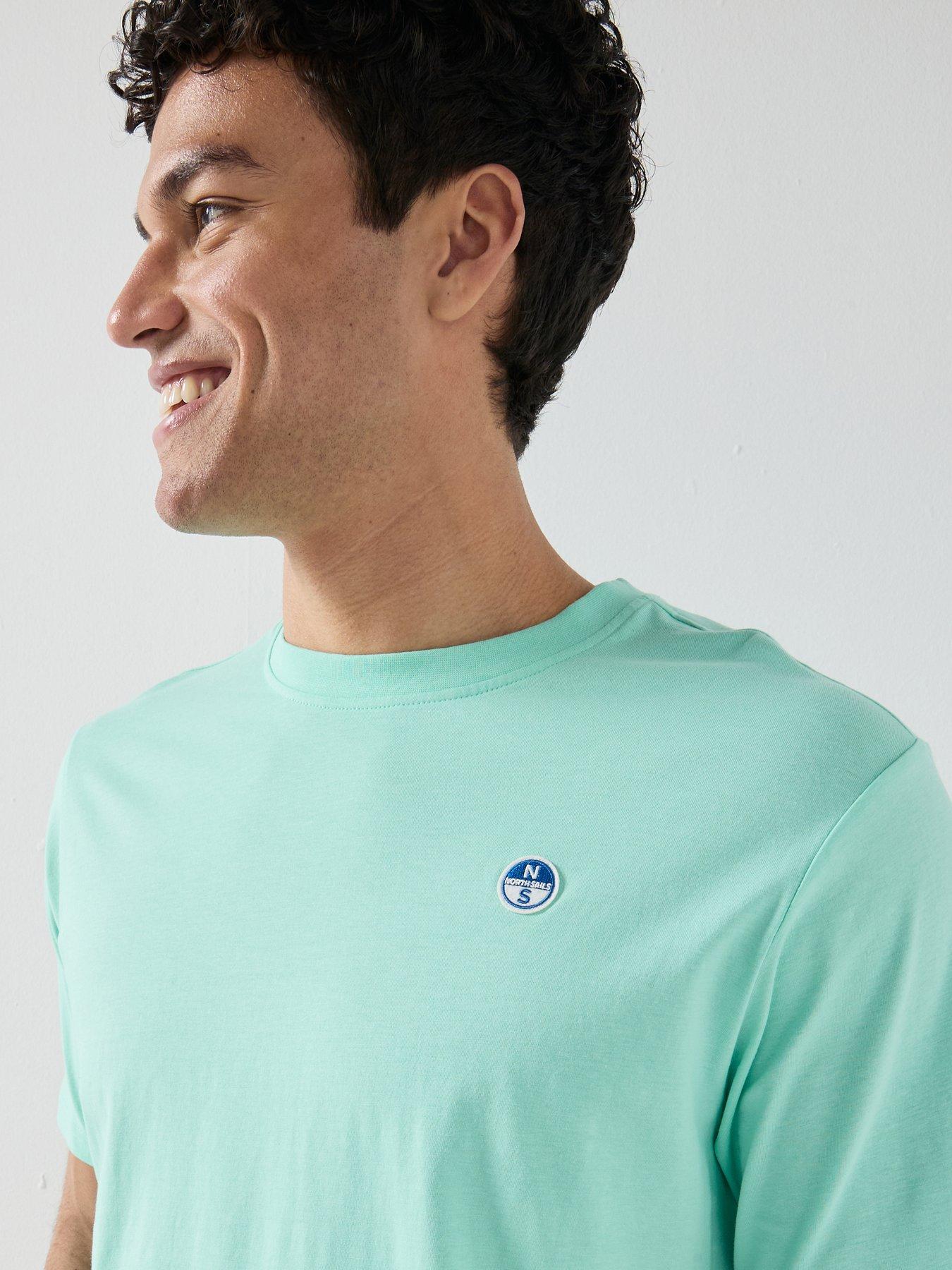 Image 4 of 4 of North Sails Regular Fit Left Chest Logo T-Shirt - Aqua