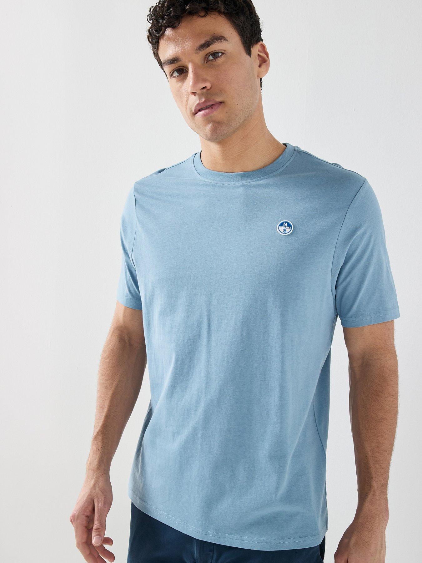 North Sails Left Chest Logo T-Shirt, Blue, Size Xl, Men