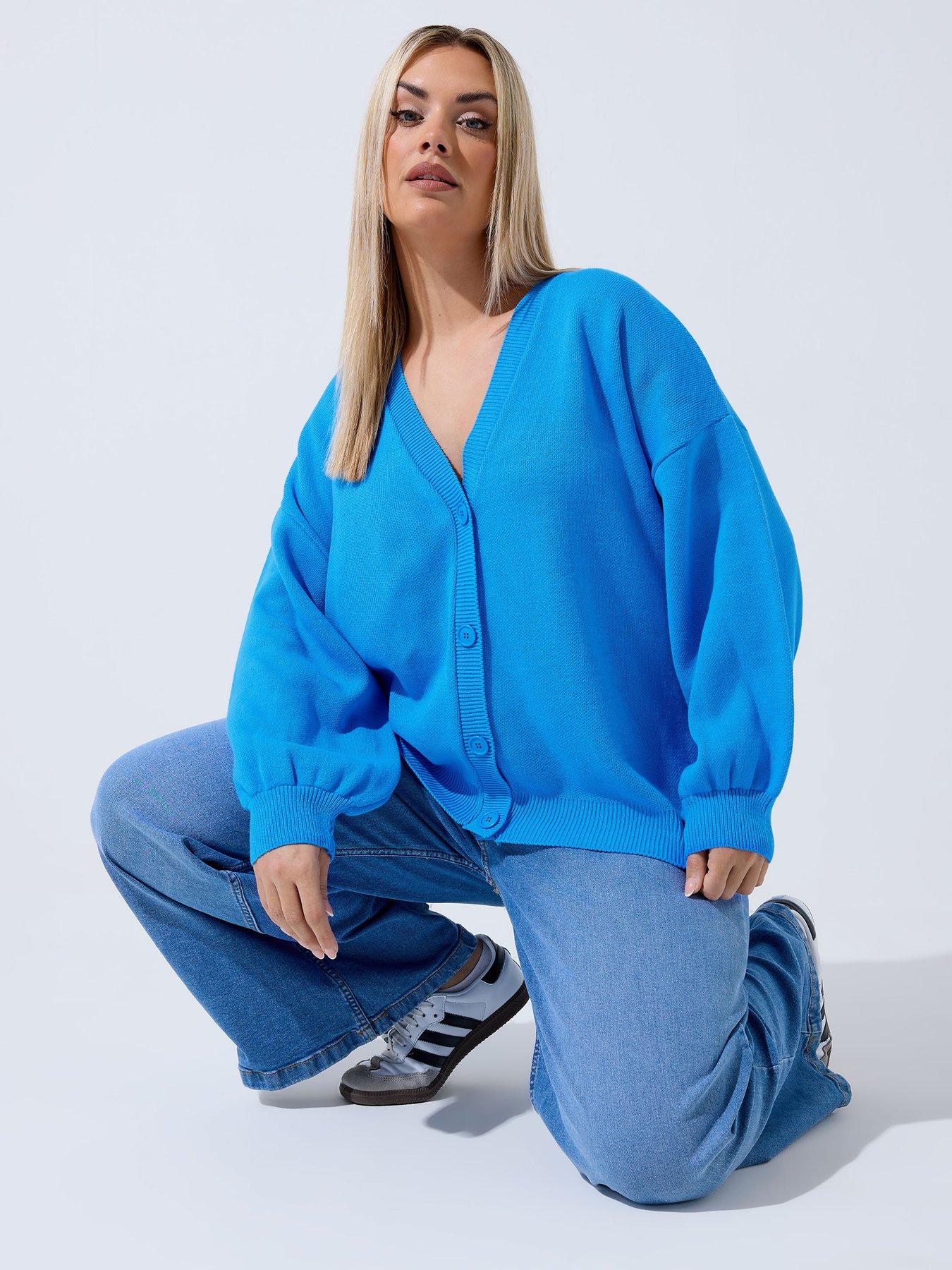 Yours Curve Balloon Sleeve Cardigan