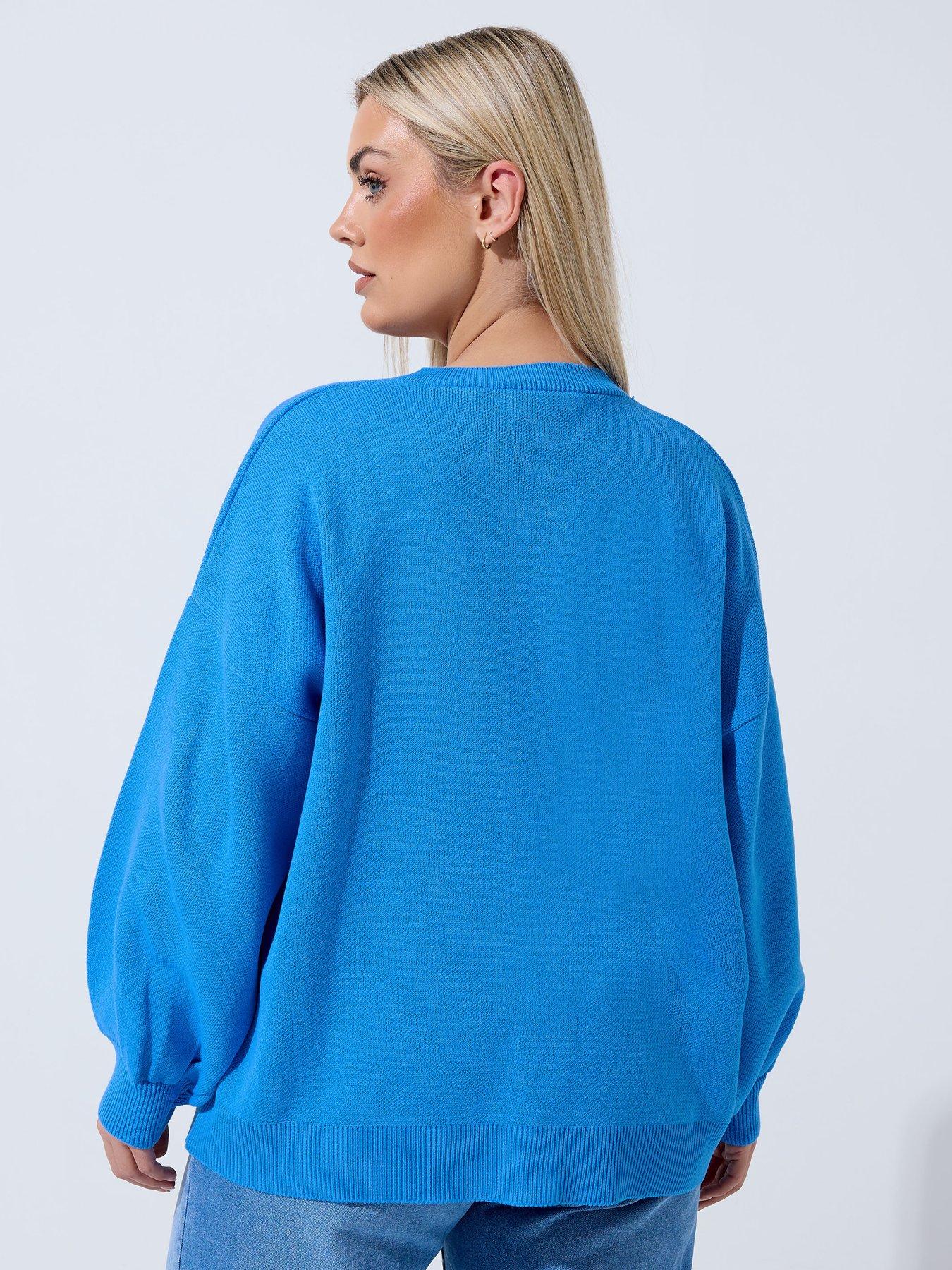 Image 2 of 4 of Yours Curve Balloon Sleeve Cardigan