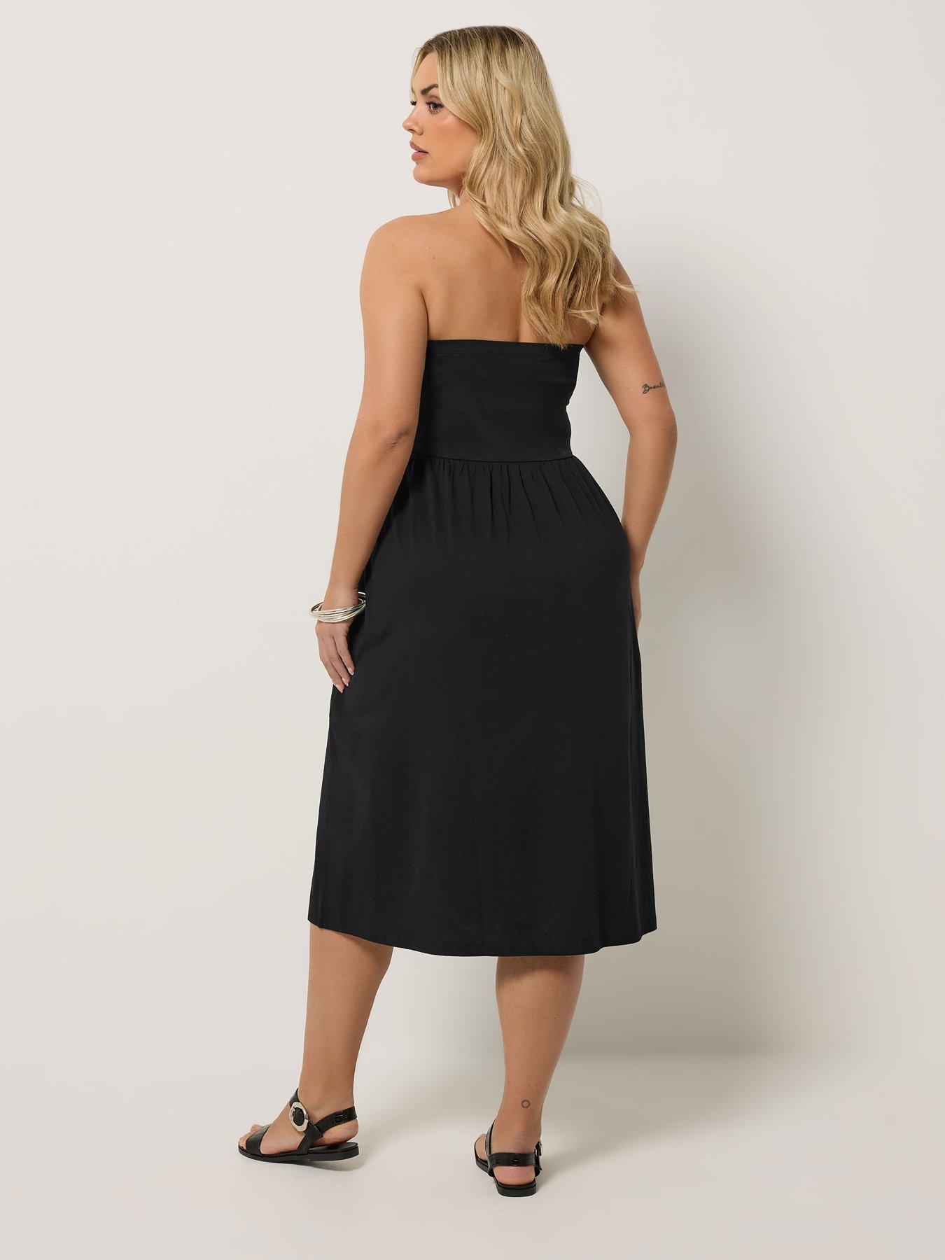 Image 2 of 4 of Yours Curve Floral Peplum Dress
