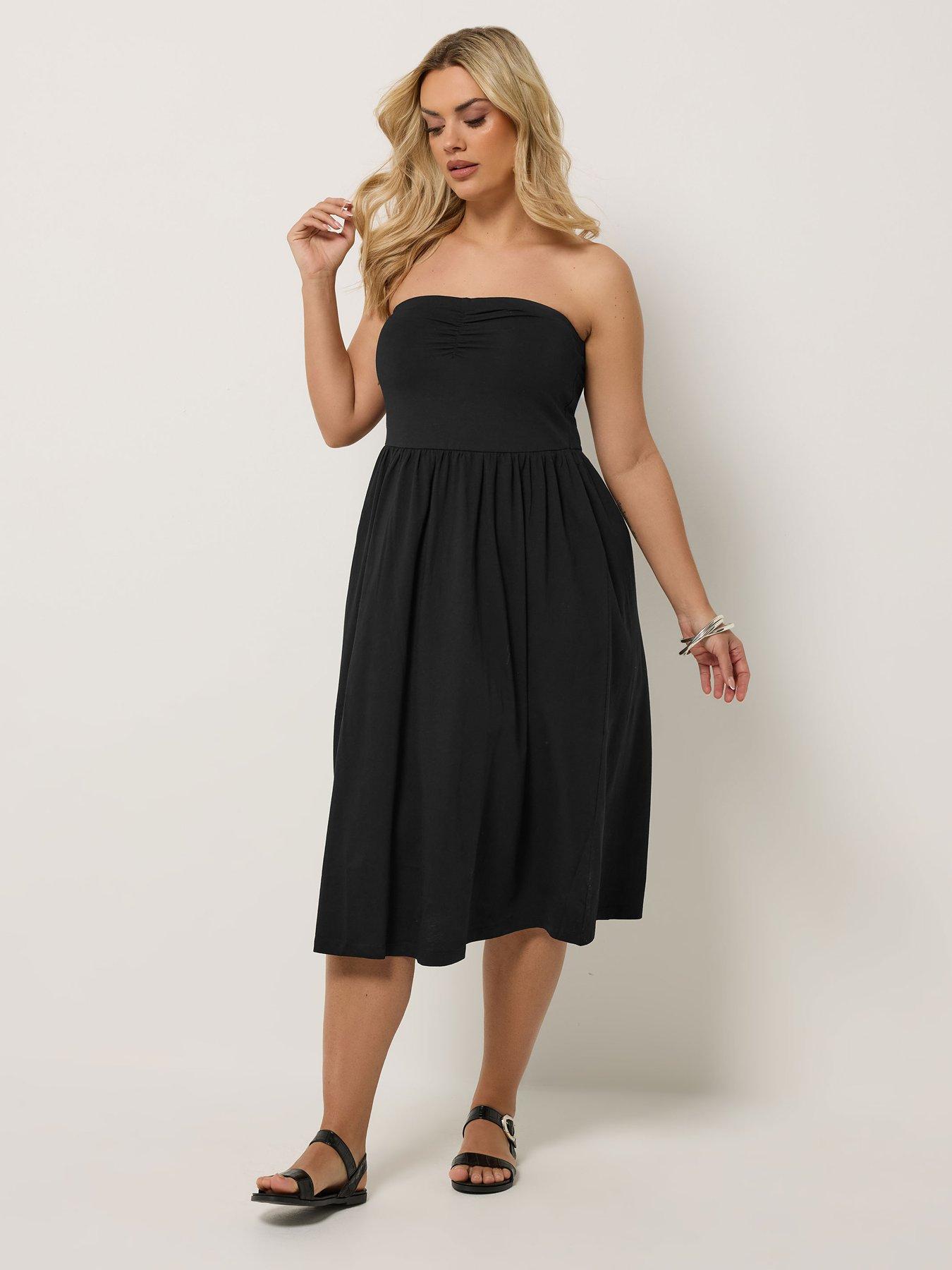 Image 3 of 4 of Yours Curve Floral Peplum Dress