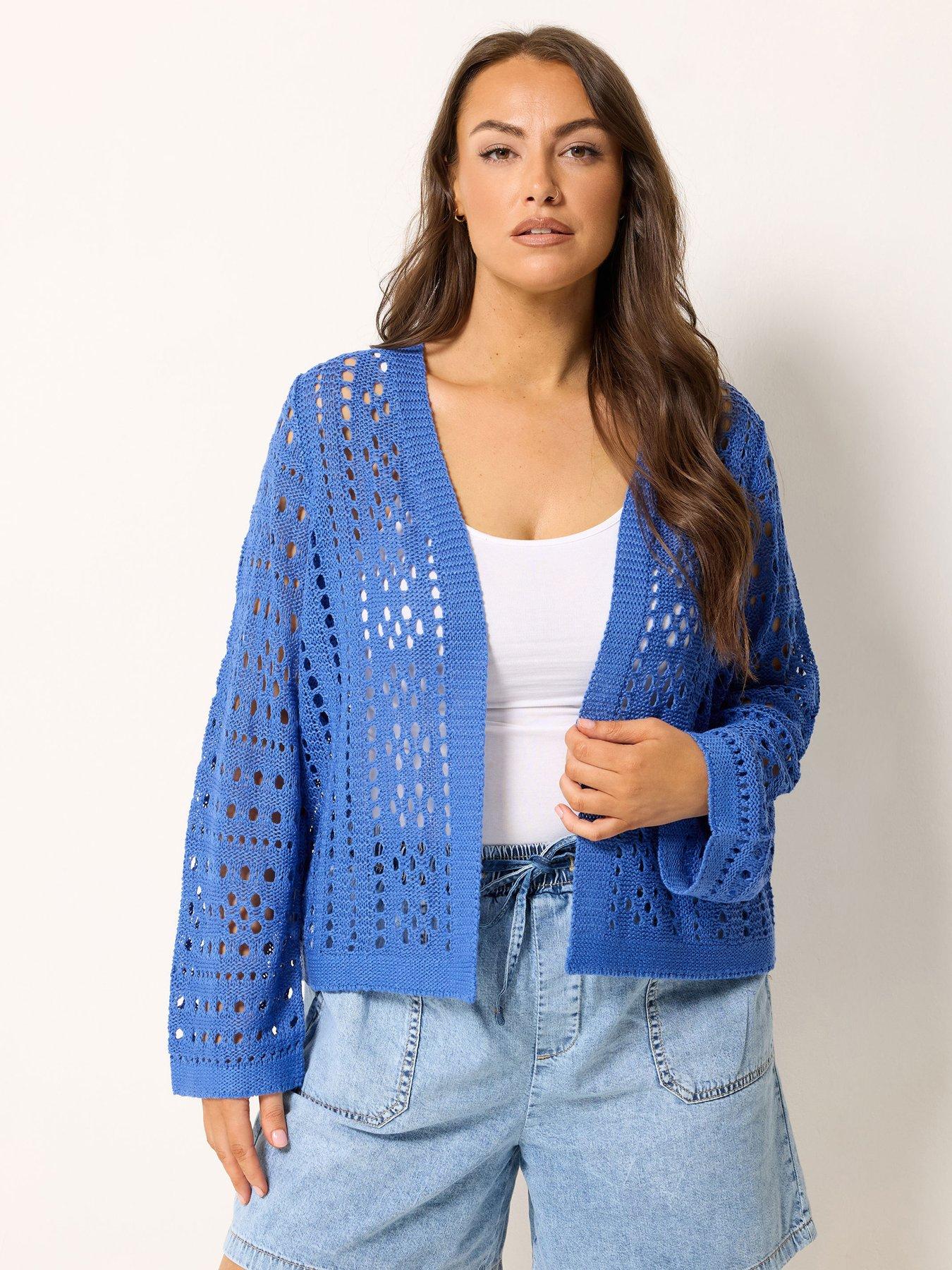 Yours Curve Tape Yarn Chunky Cardigan