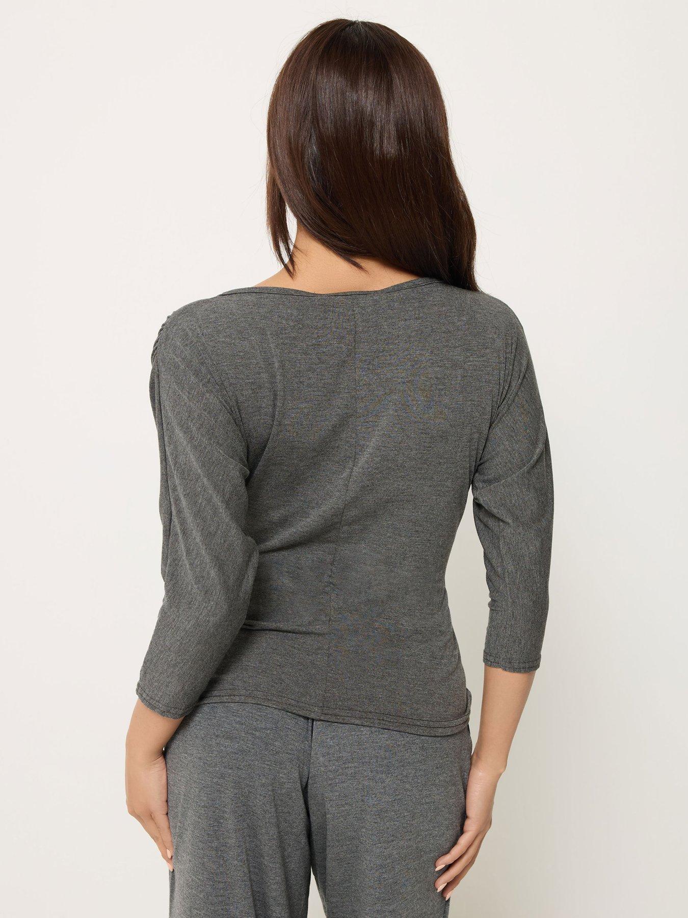 Image 2 of 5 of PixieGirl Petite 3/4 Slv Wrap Top