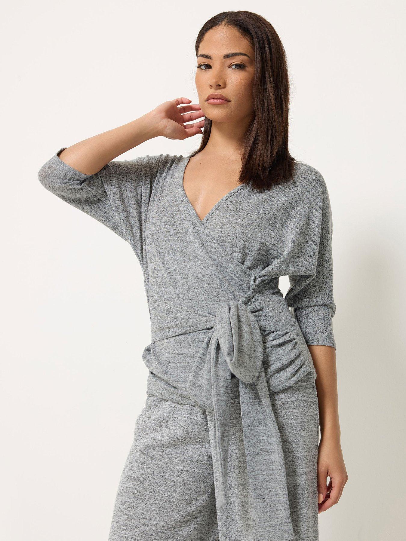Image 1 of 5 of PixieGirl Petite 3/4 Sleeve Ballet Wrap Top