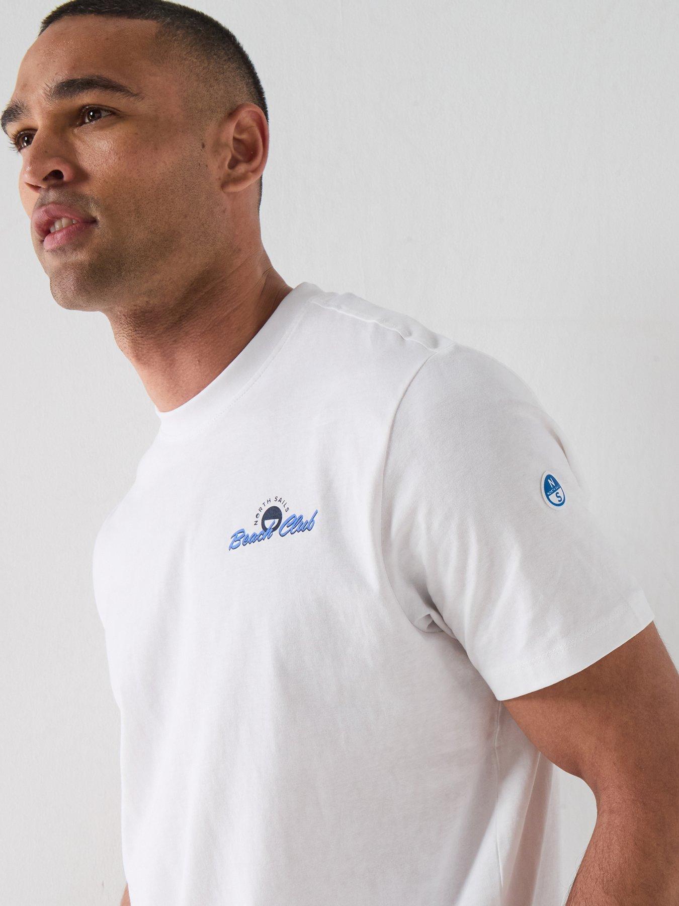 Image 4 of 6 of North Sails Summer Back Graphic T-Shirt - White